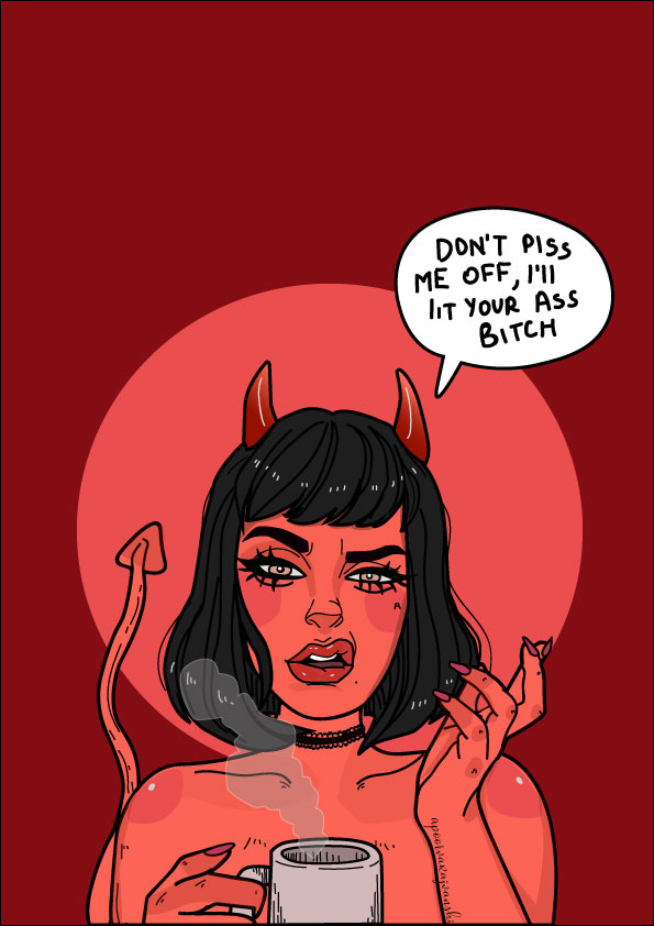 Satan in Digital Art Inspiration by Apoorva Rajvanshi