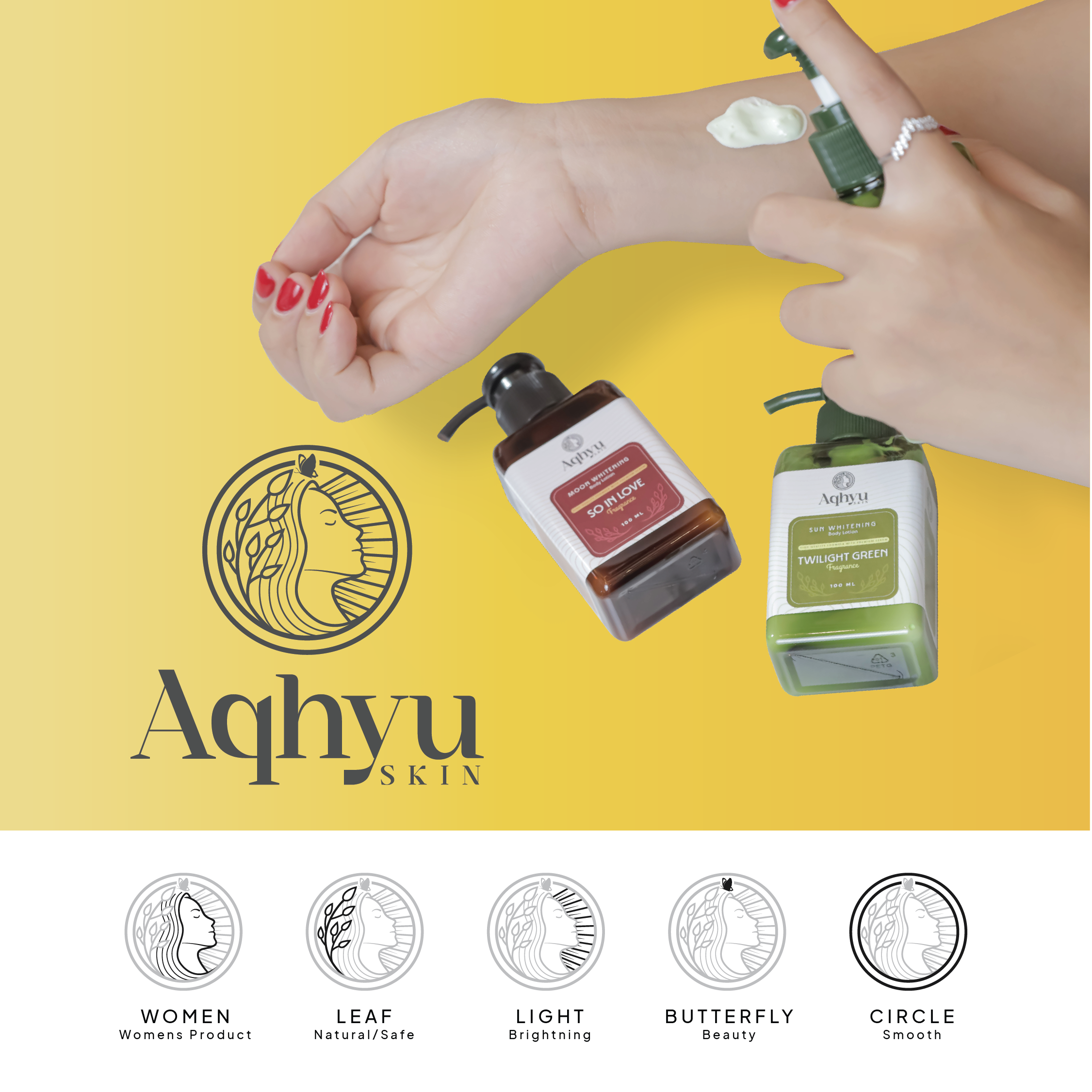 AQHYU SKIN Logo Identity in Logo & Brand Identity Inspiration by Herman Mile