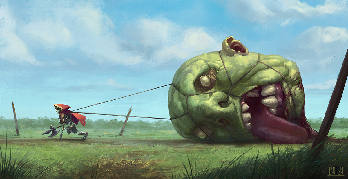 Timothy - Another Day's Work in Digital Painting Inspiration by Damir Omić