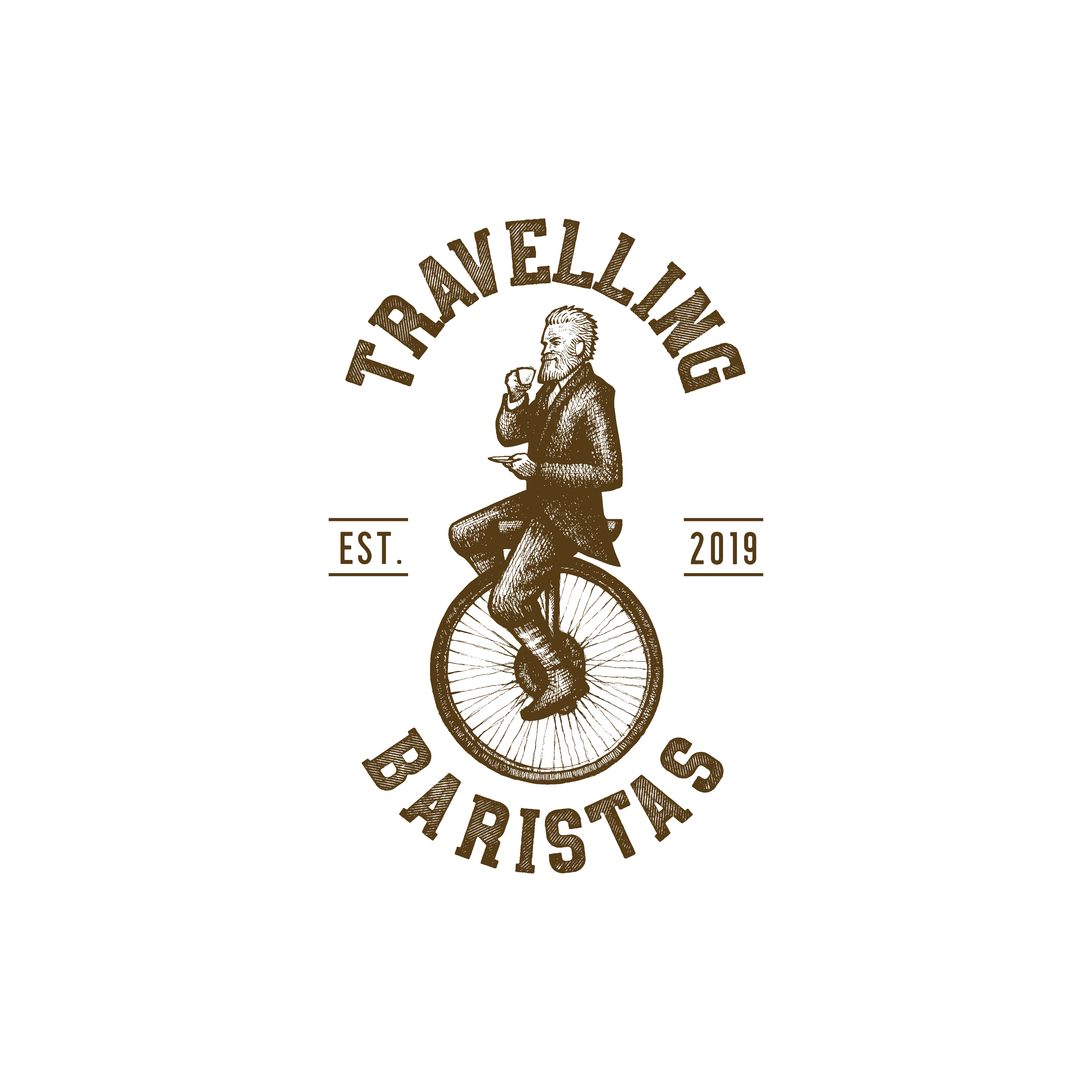 Travelling Baristas Logo Design in Logo & Brand Identity Inspiration by Marko Dacic