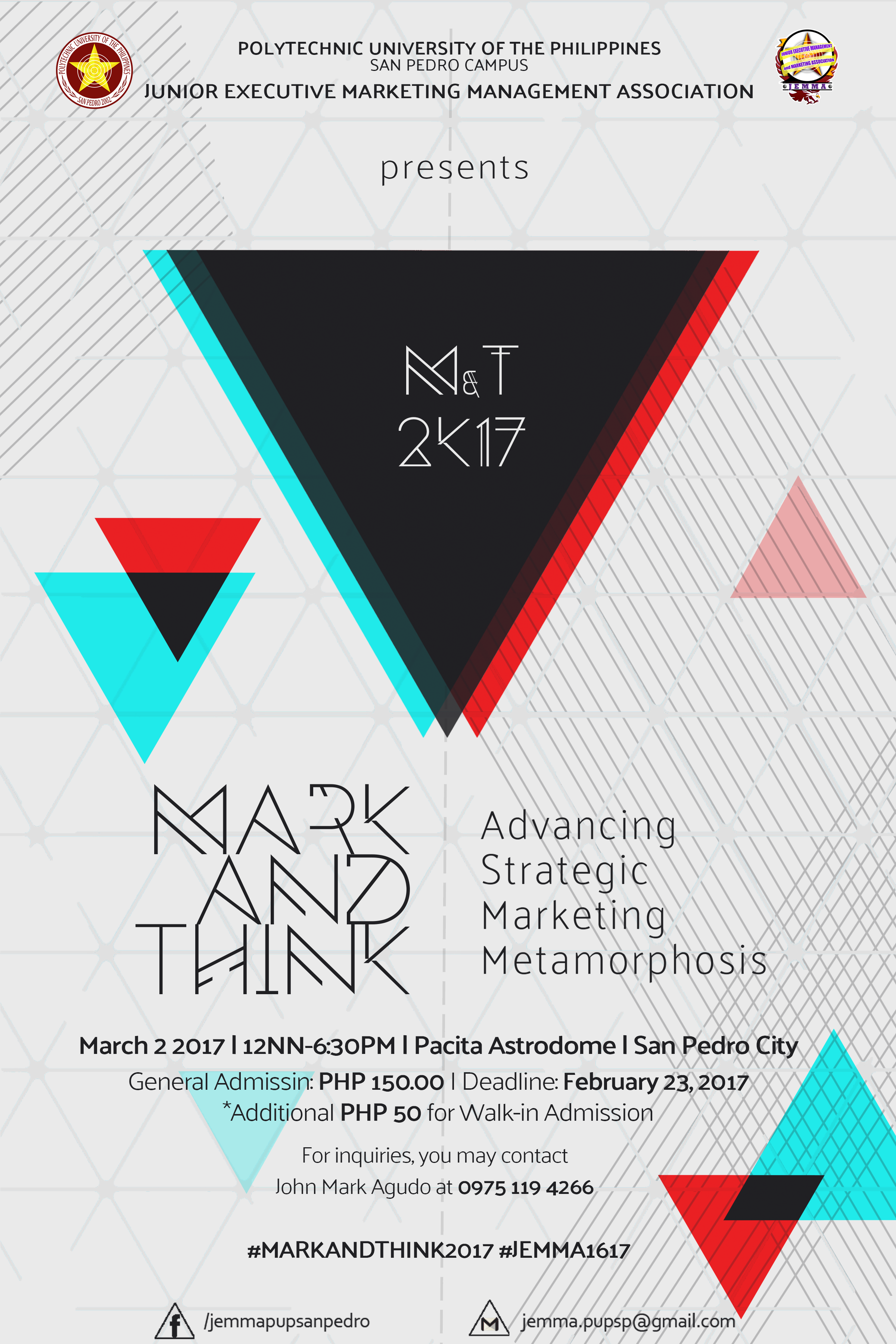Mark and Think 2017 by Pencilnpaper Mark and Think 2017 in Poster Design Inspiration by Pencilnpaper
