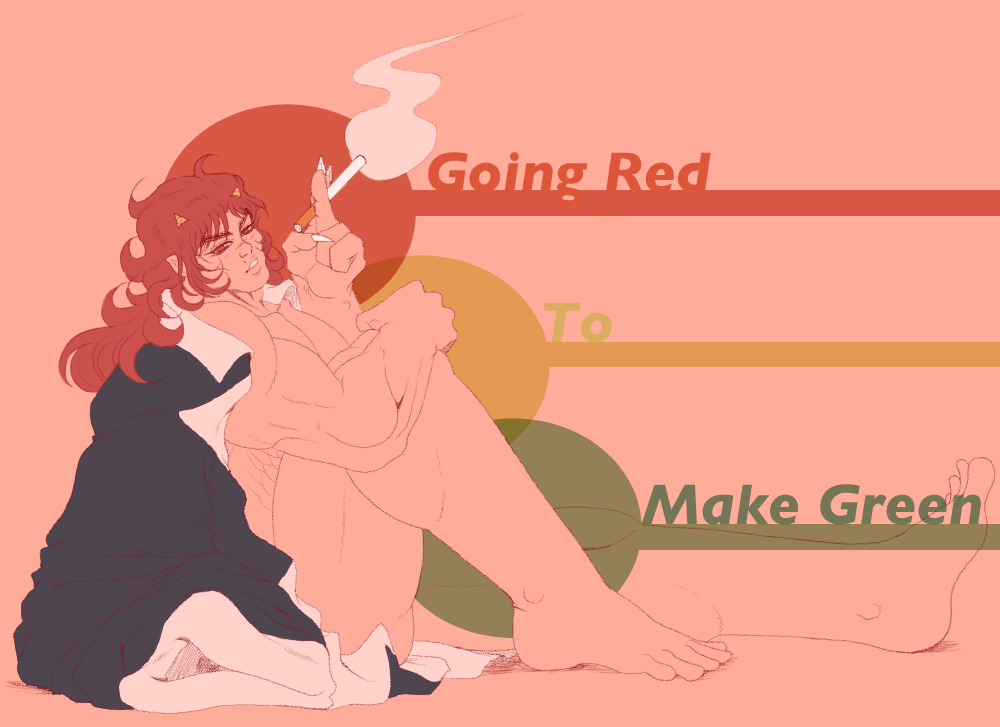 Going Red to Make Green in Illustration and Graphics Inspiration by Bria Ortiz