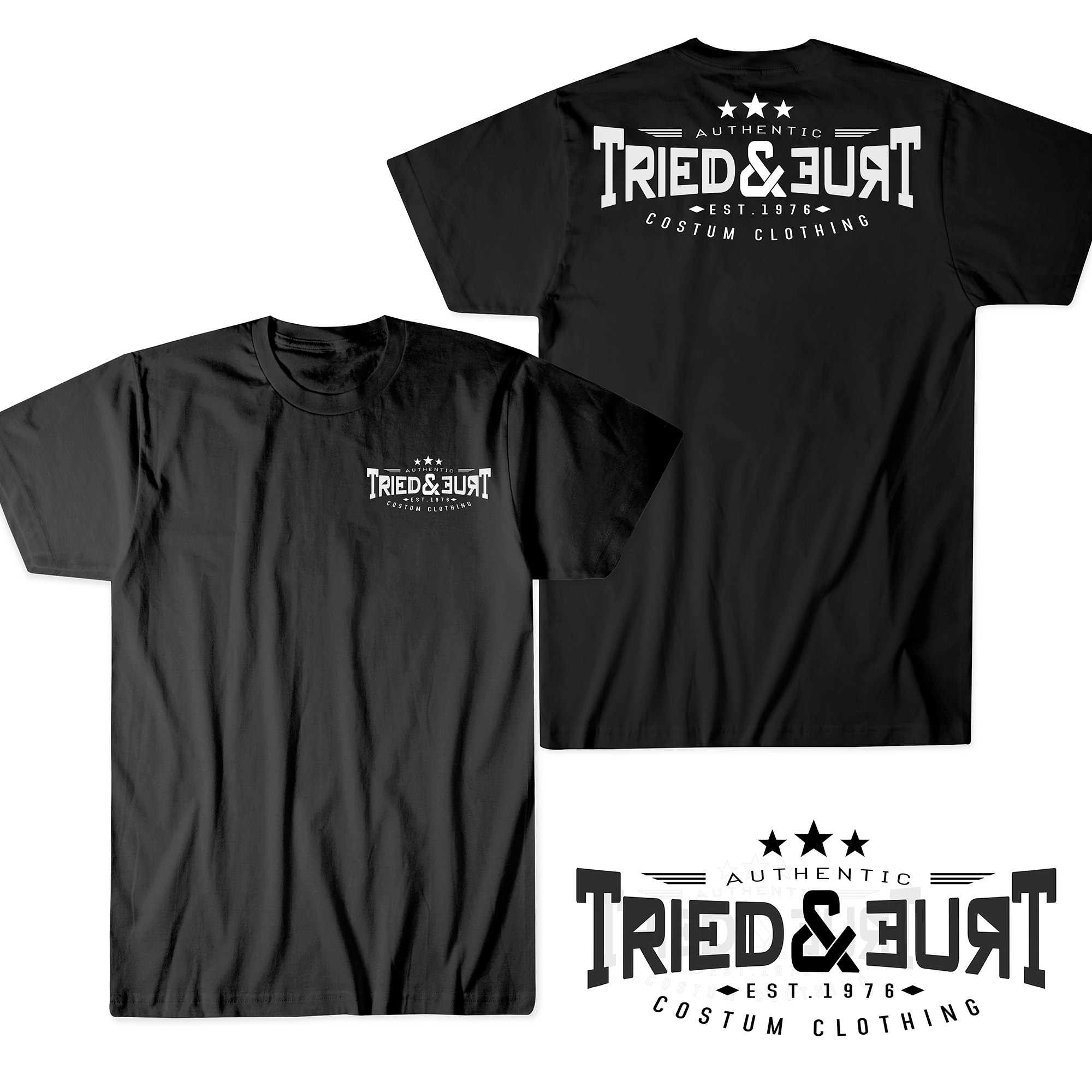 TRIED AND TRUE in Logo & Brand Identity Inspiration by asep.s96