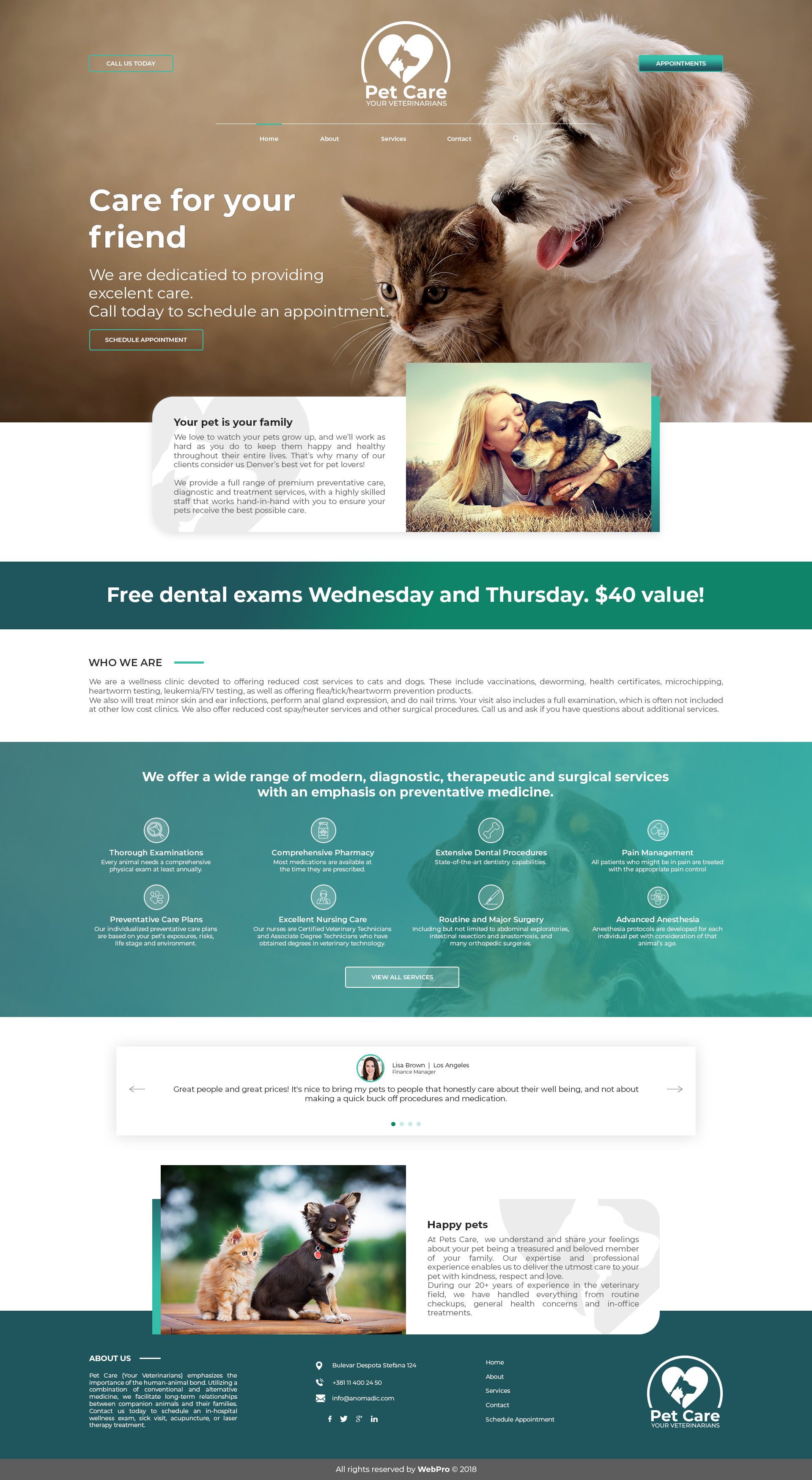 Veterinarian Website by Denza025 Veterinarian Website in Website Design Inspiration by Denza025