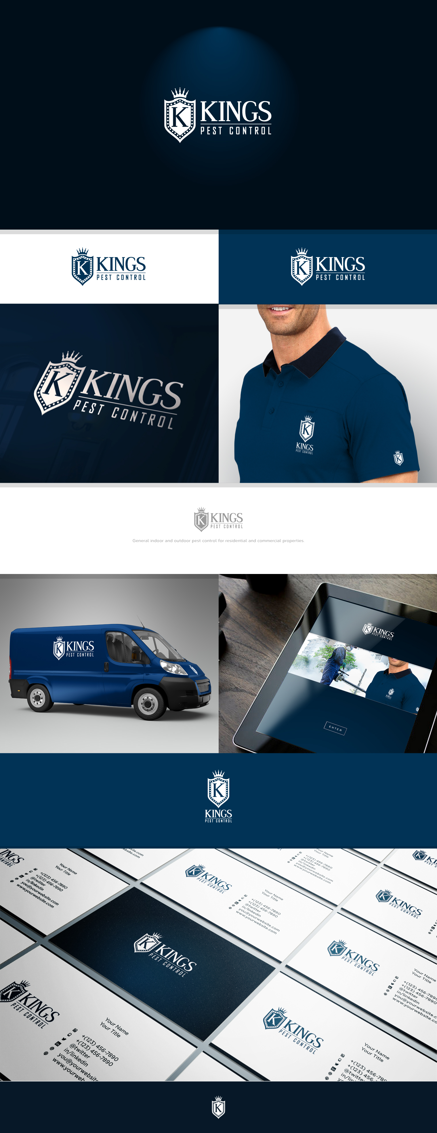 Kings Pest Control Services in Logo Design Inspiration by Astute