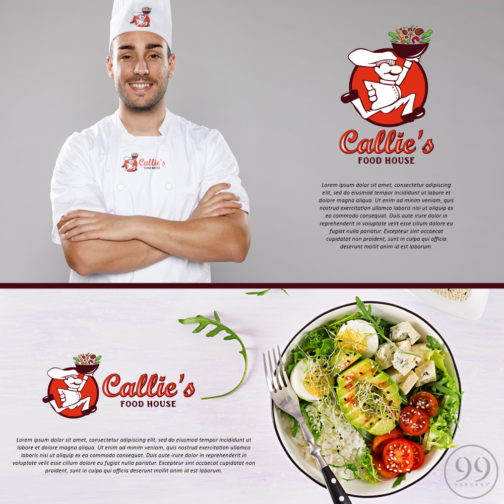 Callie's Food House by MARJORIE MAE ELLORIN Callie's Food House in Logo Design Inspiration by MARJORIE MAE ELLORIN