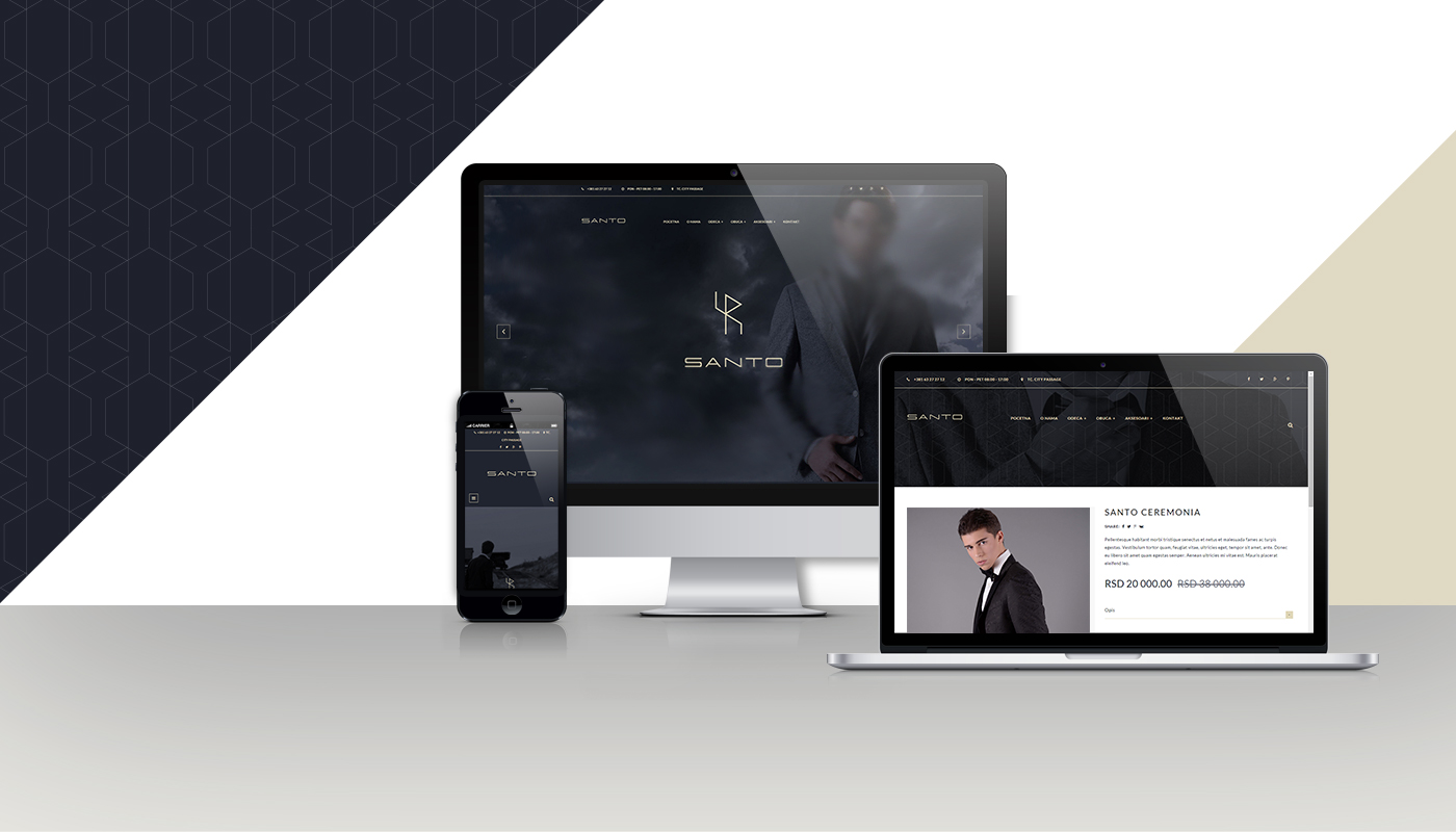 Santo Fashion, branding and web design by Aleksandra Sasa Santo Fashion, branding and web design in Website Design Inspiration by Aleksandra Sasa