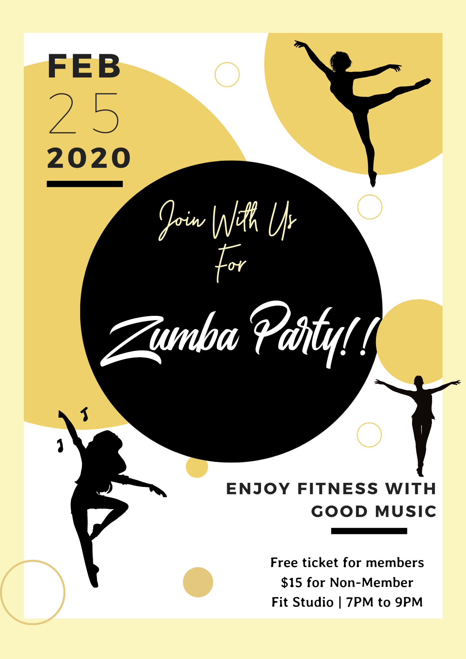 Image 2 for Zumba Flyer Template Free
