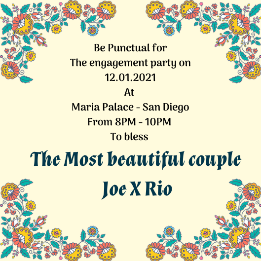 Engagement Invitation by Bushra Huq Engagement Invitation in Invitation Card Design Inspiration by Bushra Huq