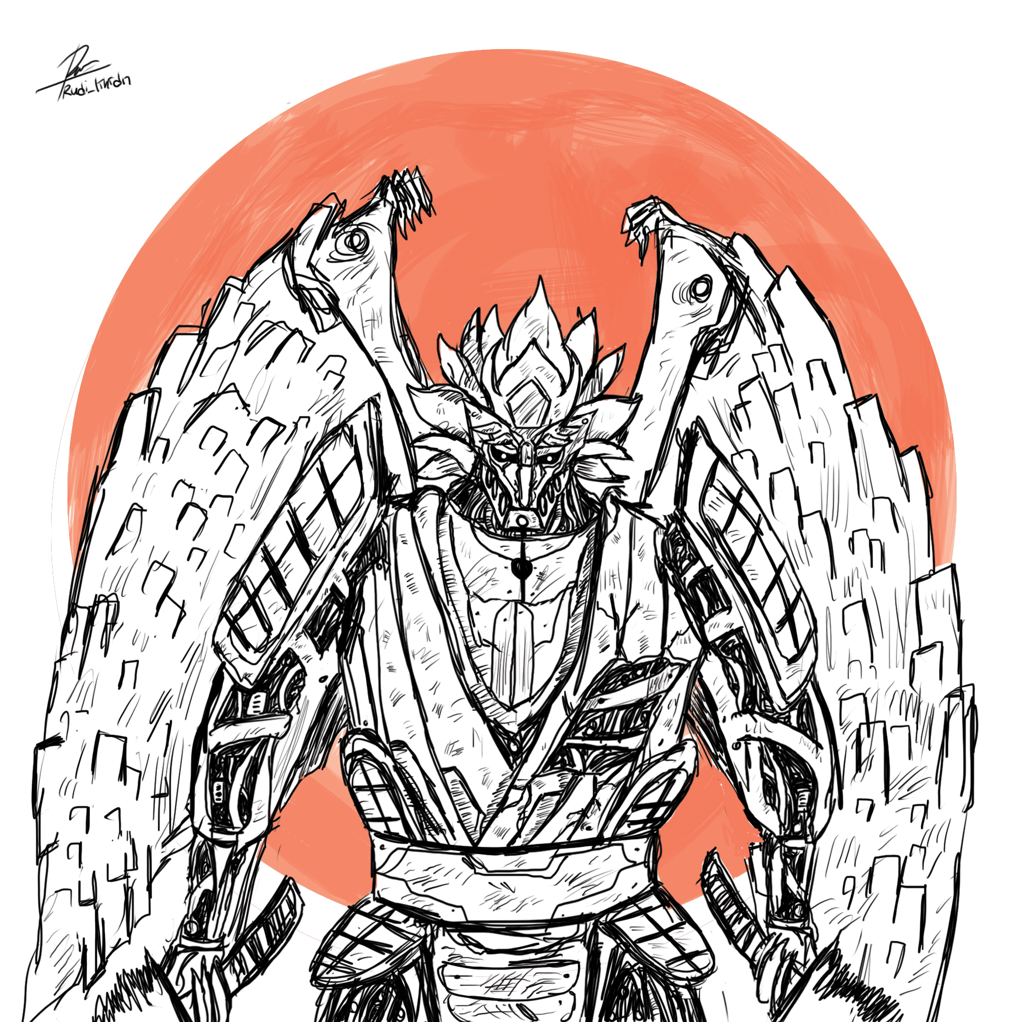 MECH susanoo by Rudi Khoerudin MECH susanoo in Illustration and Graphics Inspiration by Rudi Khoerudin