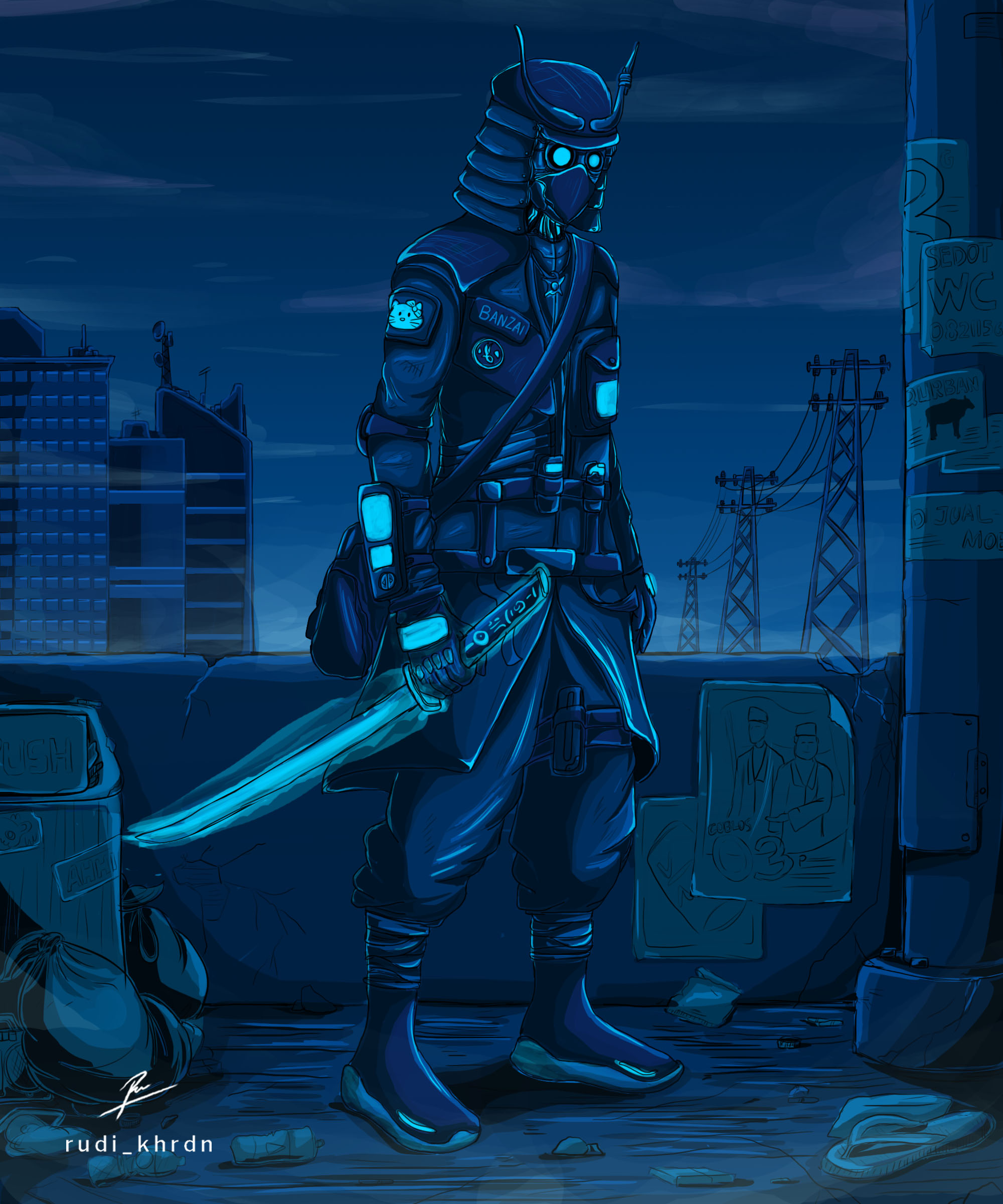Cy-Murai by Rudi Khoerudin Cy-Murai in Illustration and Graphics Inspiration by Rudi Khoerudin