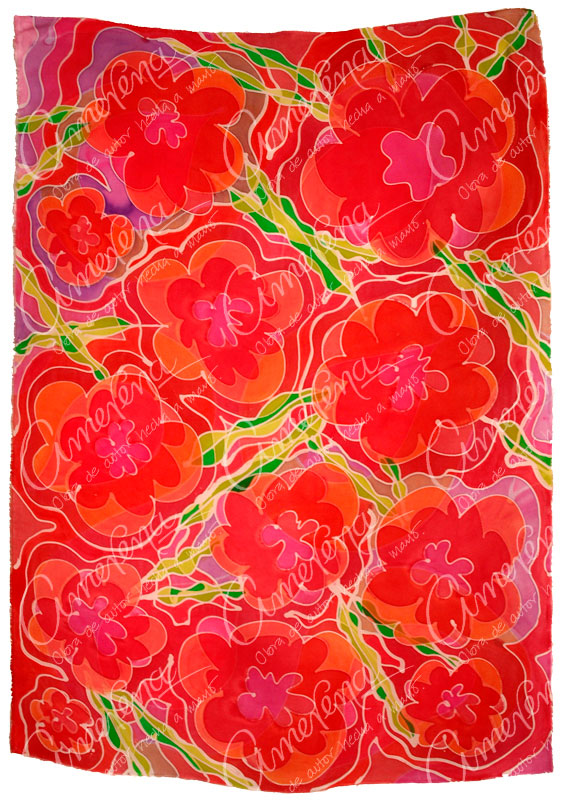 Red flowers in Pattern & Surface Design Inspiration by Alejandra Amerena