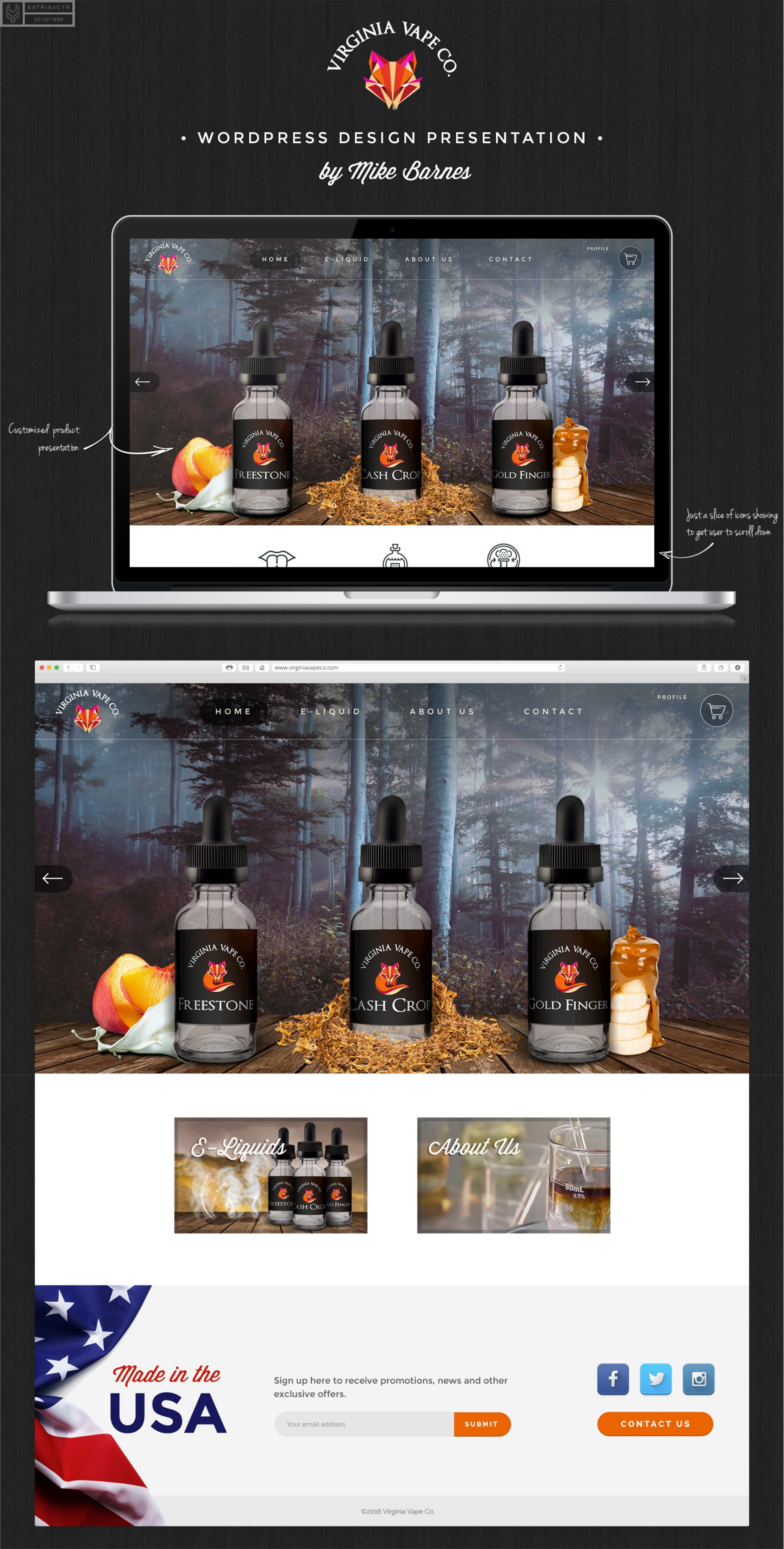 VIRGINIA VAPE CO. by Satriavctr VIRGINIA VAPE CO. in Website Design Inspiration by Satriavctr