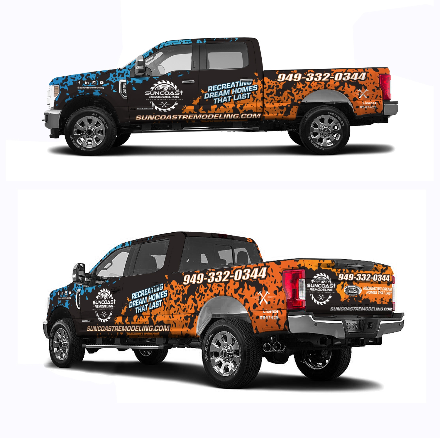 Suncoast Remodeling Van Wrap Design by Creativa Suncoast Remodeling Van Wrap Design in Car, truck or van wrap design Inspiration by Creativa