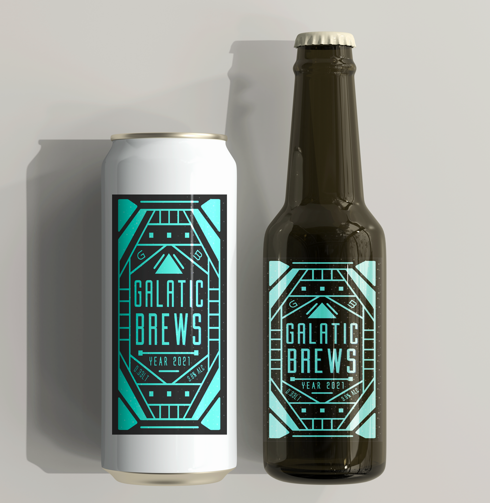 Galatic Brew Label in Label Design Inspiration by Creativa