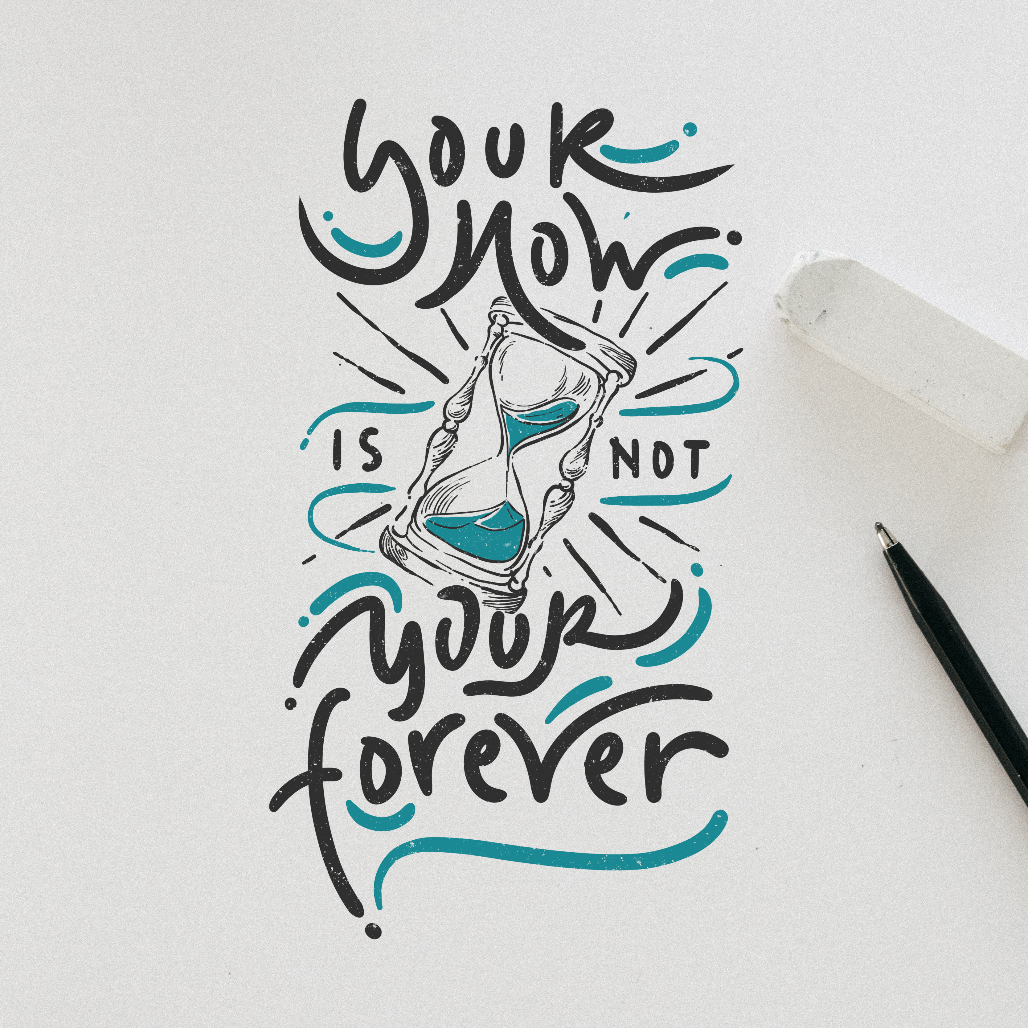 your now isn\'t your forever by Topo.intype your now isn\'t your forever in Hand Lettering Inspiration by Topo.intype