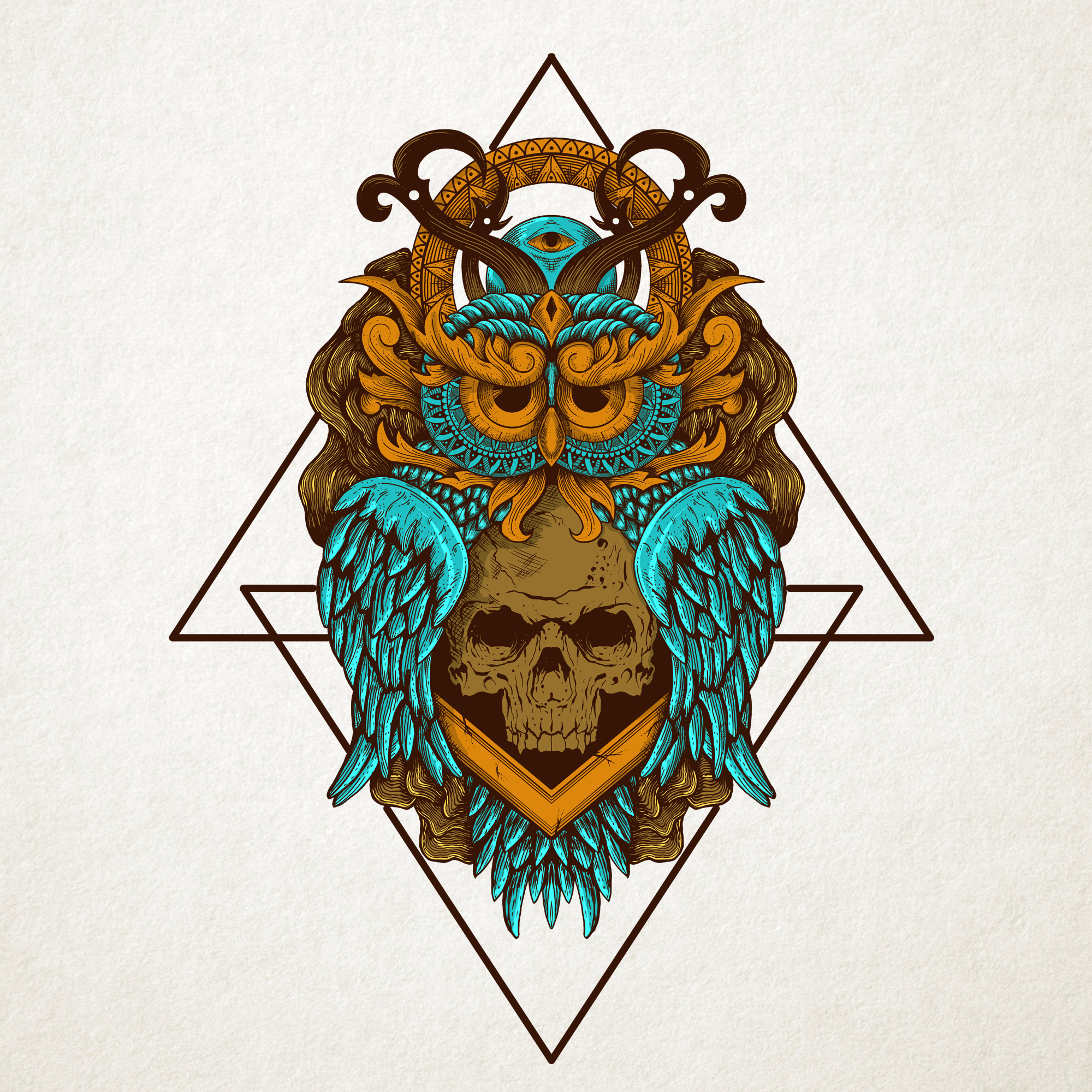 Owl in Illustration and Graphics Inspiration by Arif Aprizal