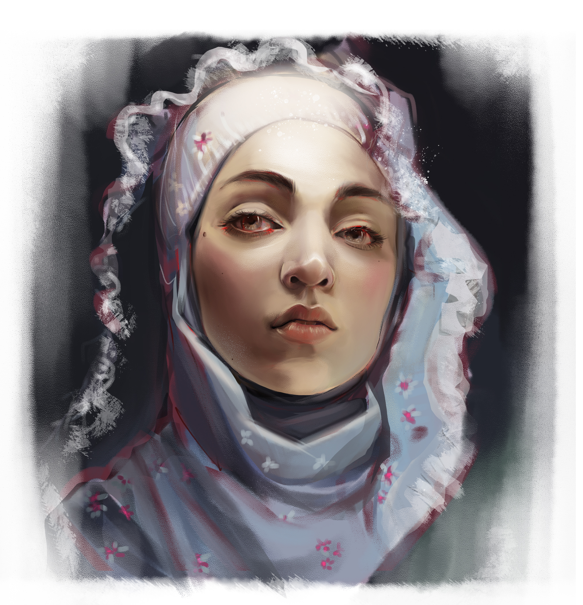 Self-Portrait in Digital Art Inspiration by Alnuha Sharw