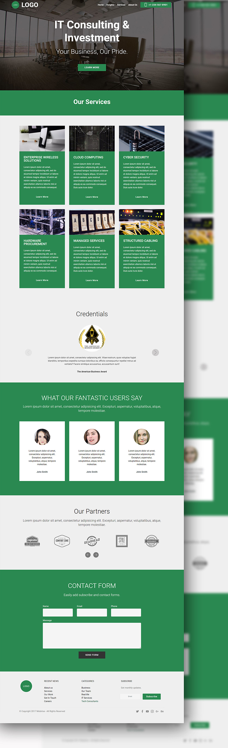 IT Consultancy Firm Website in Website Design Inspiration by Nilanjan Roy