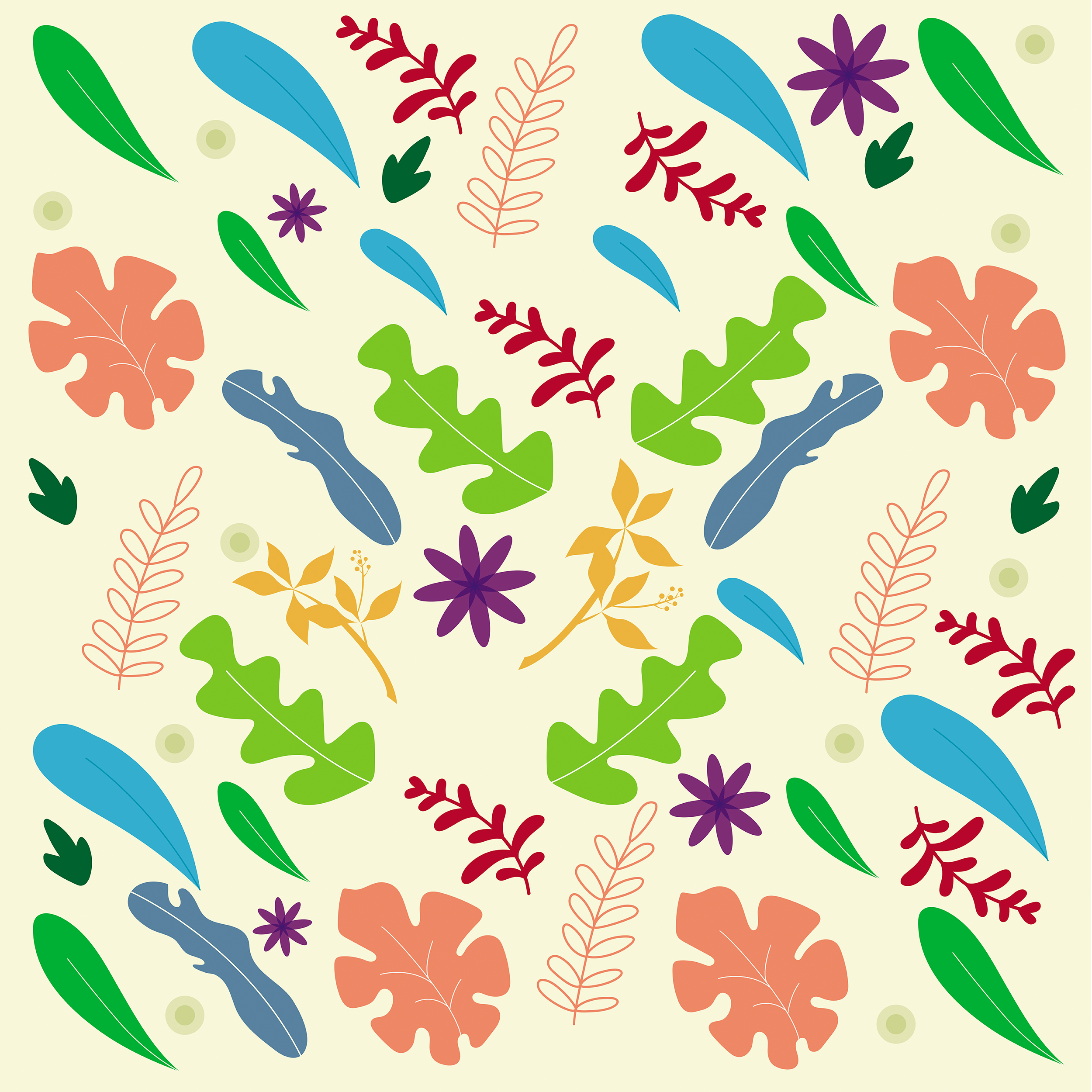 Art In The Garden by Snehalata Mitra Art In The Garden in Pattern & Surface Design Inspiration by Snehalata Mitra