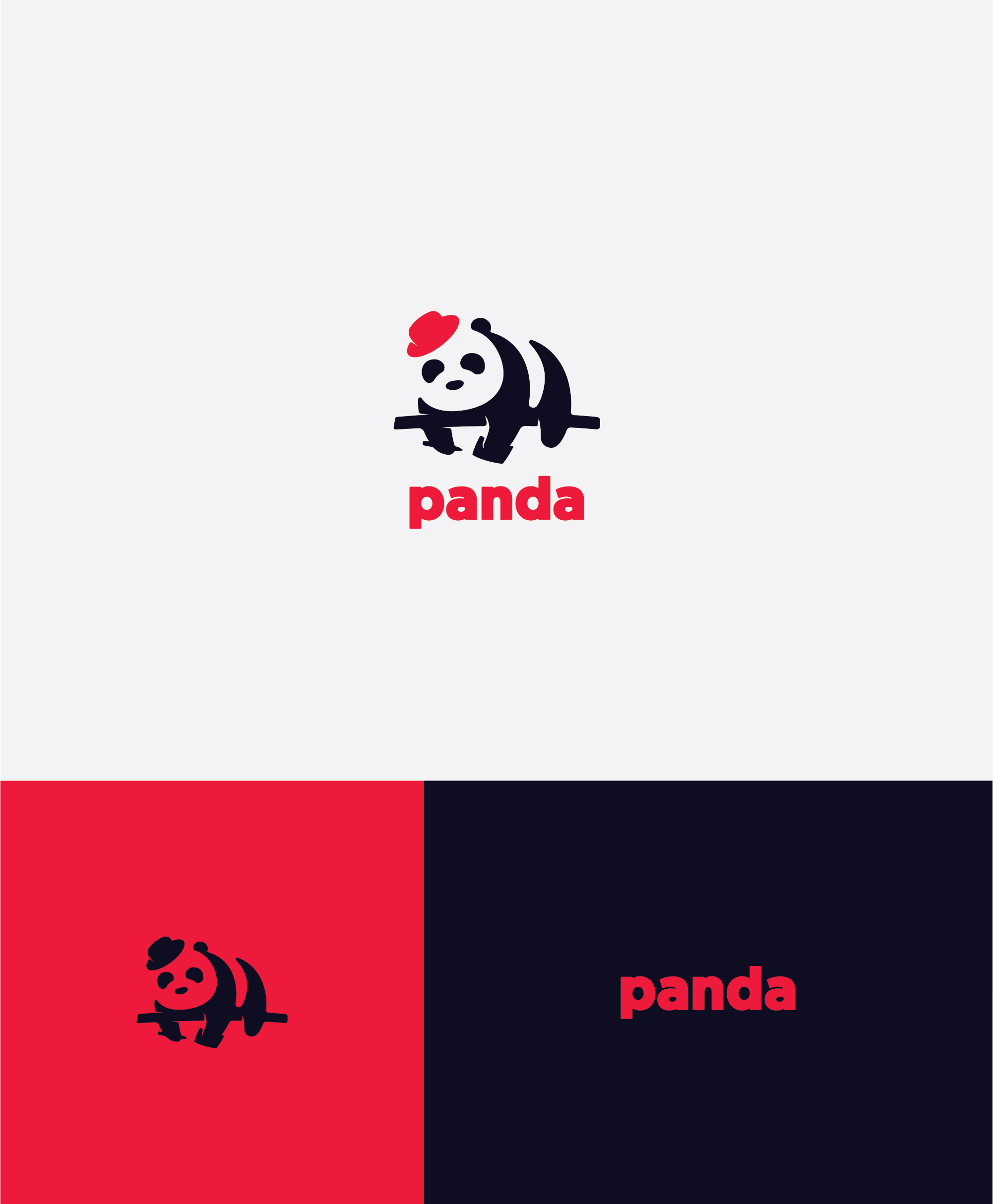 panda logo by Axan panda logo in Logo Design Inspiration by Axan
