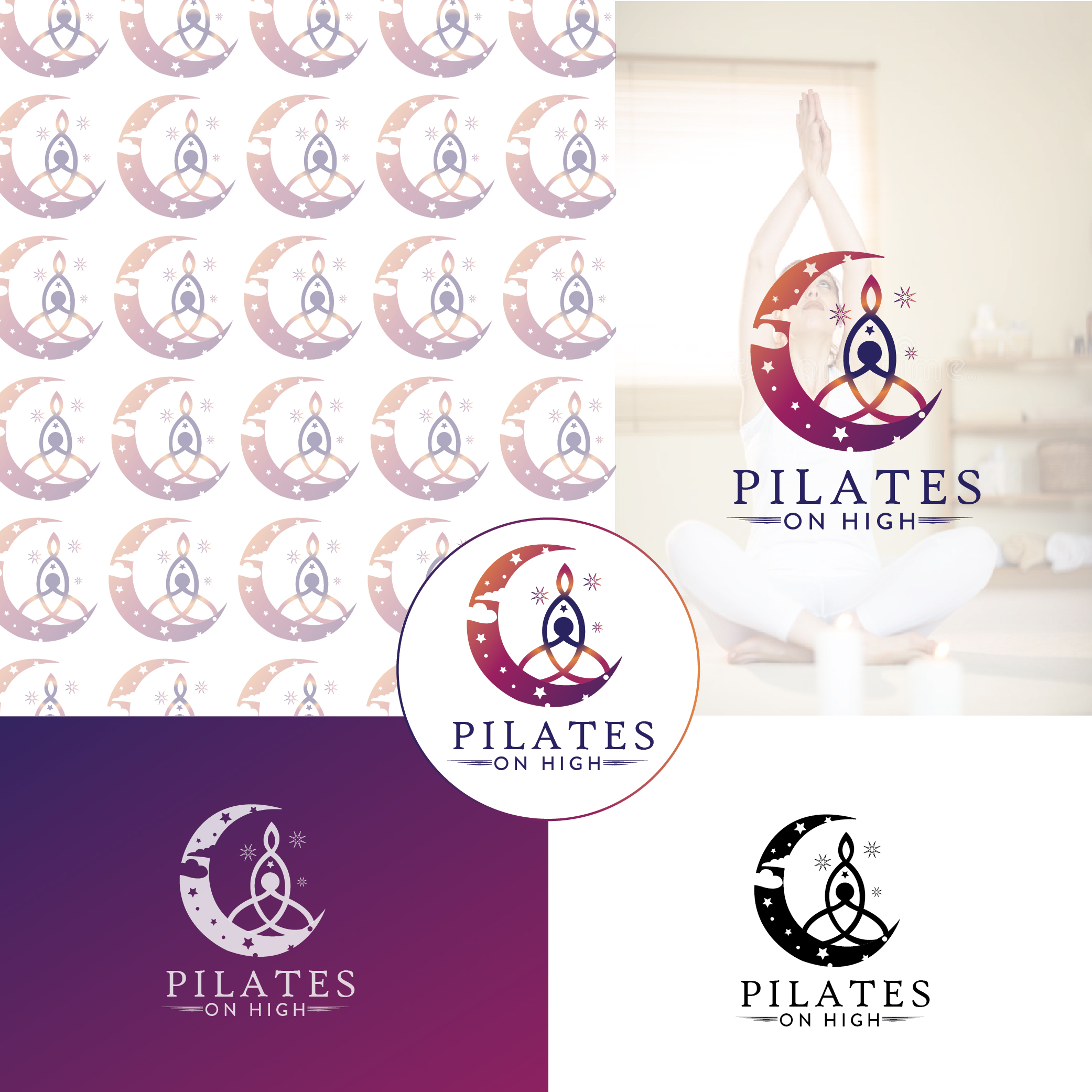 Pilates on High by Zeeshan Zamir Pilates on High in Logo Design Inspiration by Zeeshan Zamir