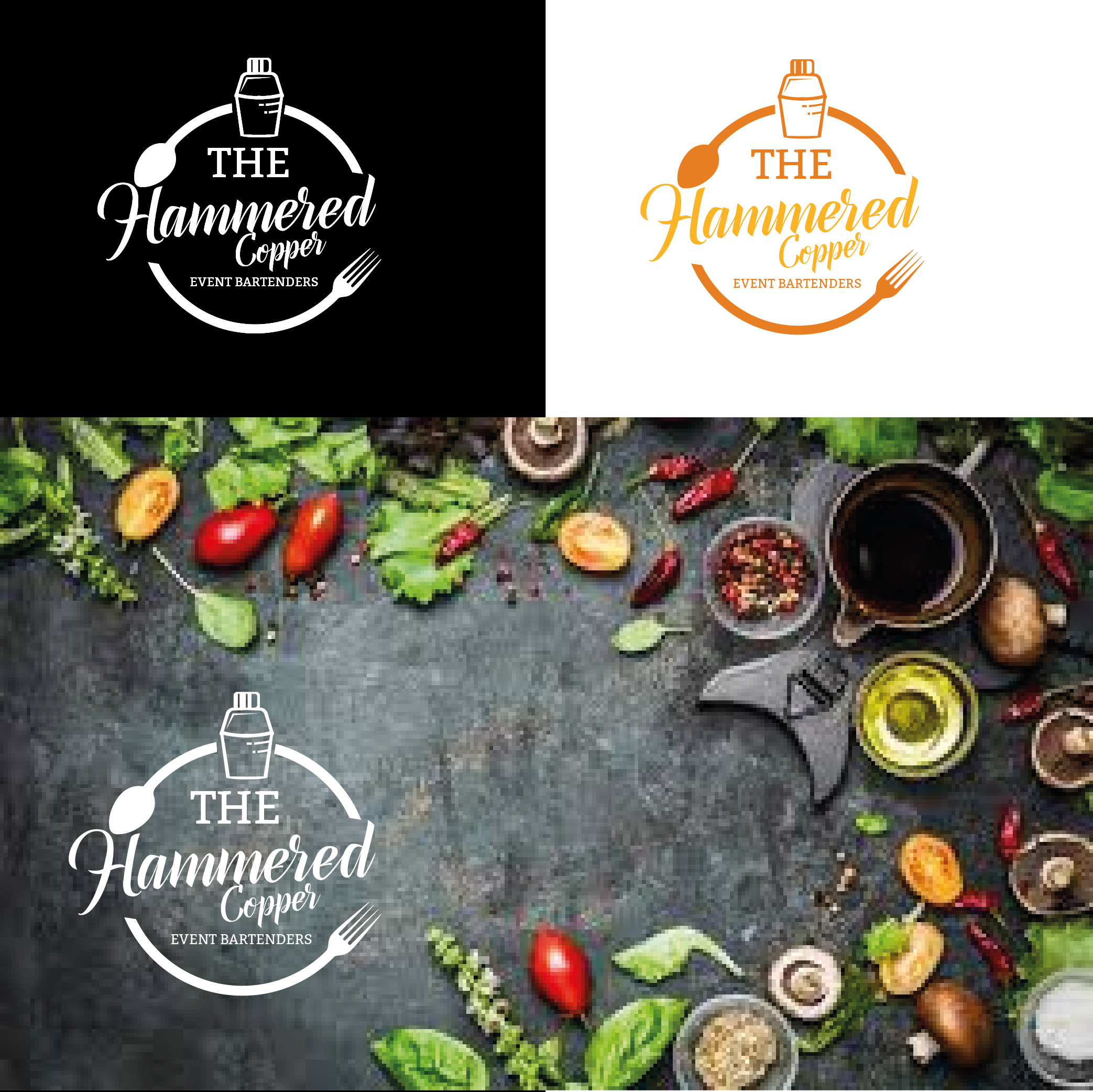 Hammered Copper in Logo & Brand Identity Inspiration by Zeeshan Zamir