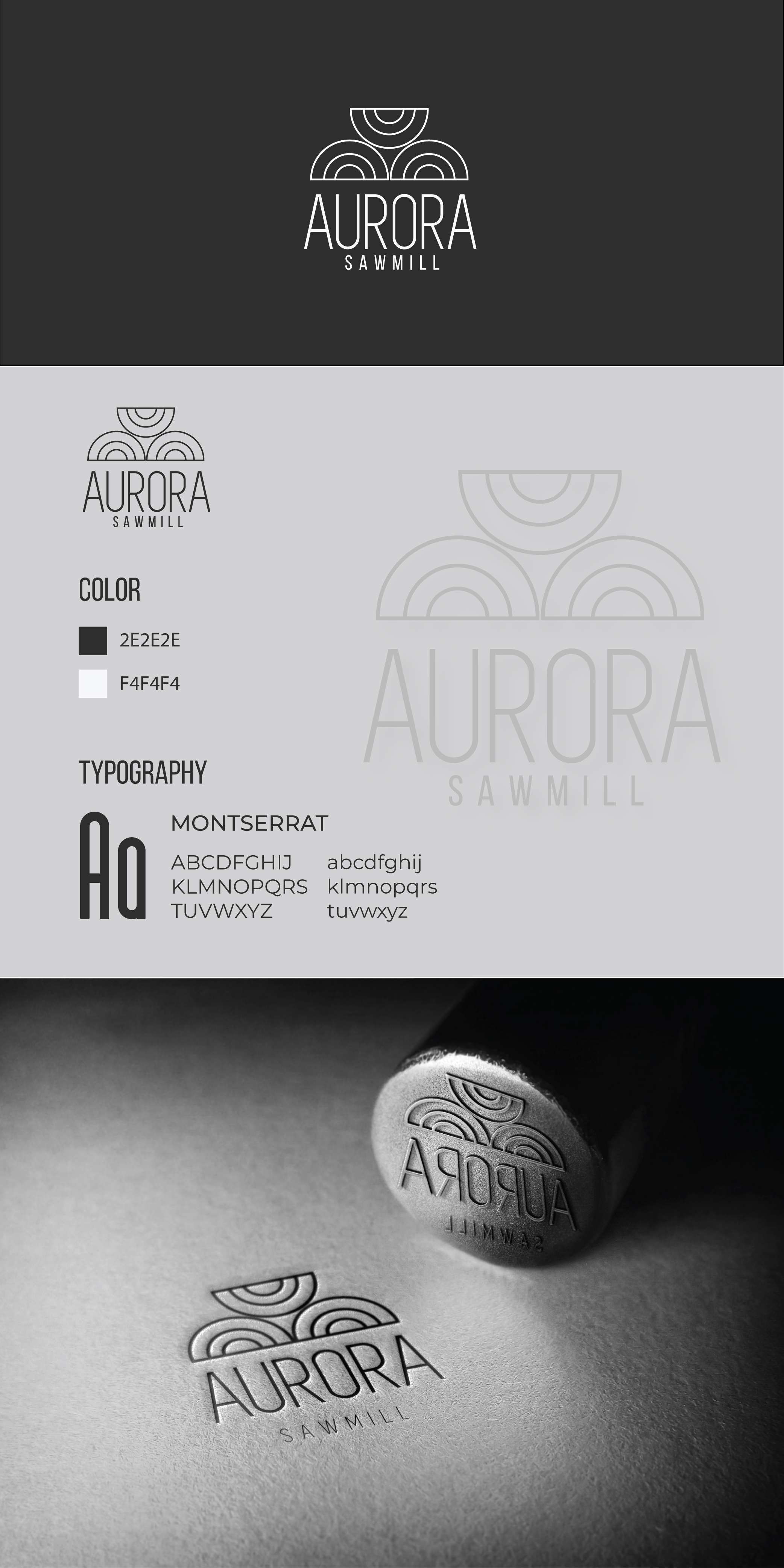 AURORA SAWMILL in Logo Design Inspiration by Nana