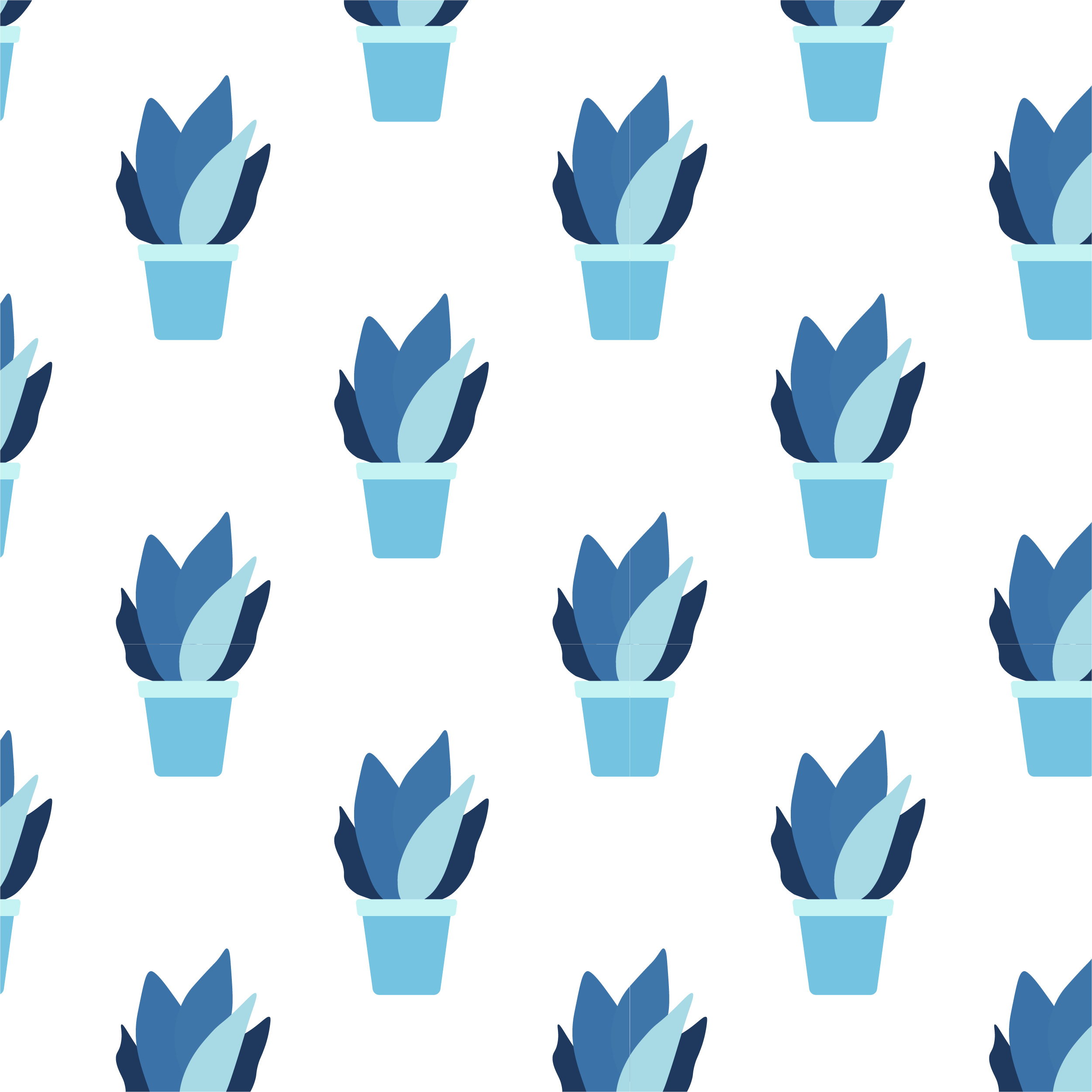 Cute house plants pattern by Aysel Zamanli Cute house plants pattern in Pattern & Surface Design Inspiration by Aysel Zamanli