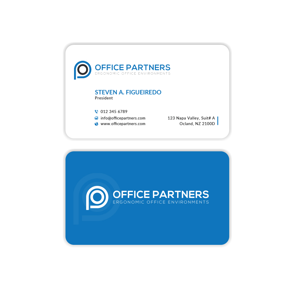 Business card for OfficePartnering by Risingpro Business card for OfficePartnering in Business Card Design Inspiration by Risingpro