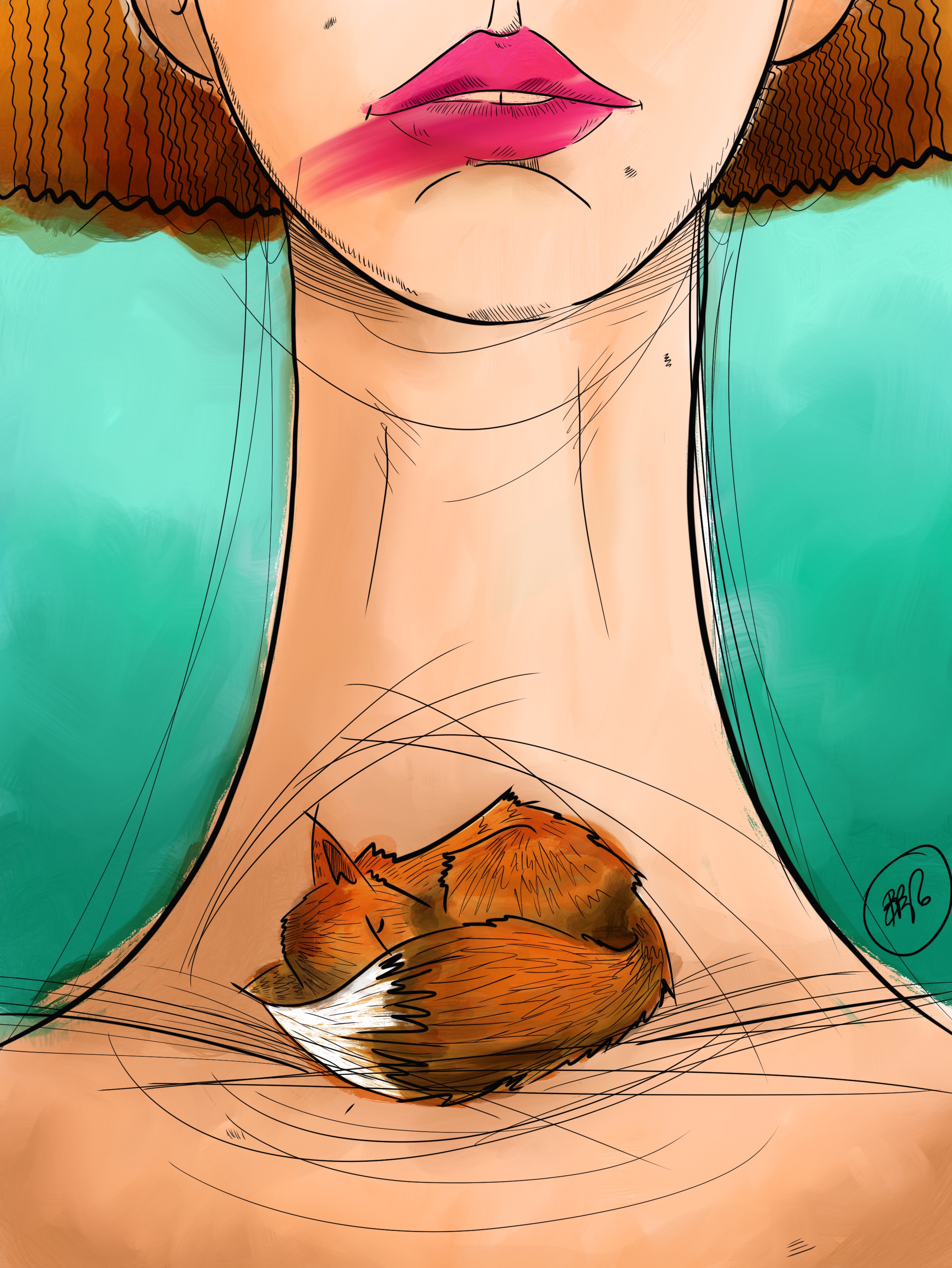 Me and the lady in Digital Painting Inspiration by Beatrice Buonaiuto