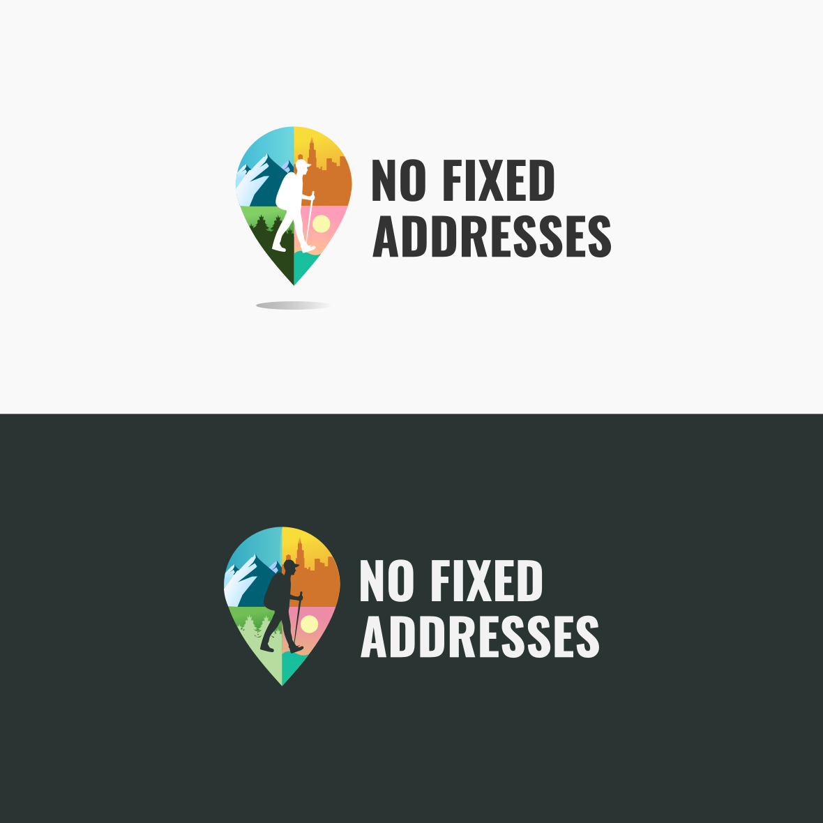 No Fixed Addresses by Clarie No Fixed Addresses in Logo Design Inspiration by Clarie