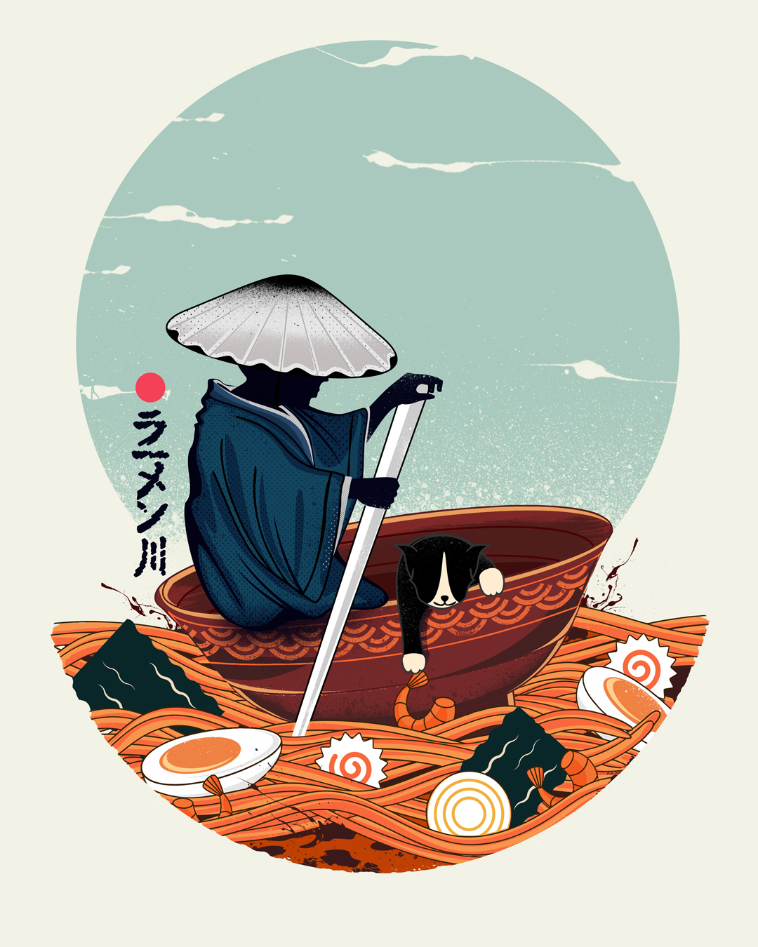 ramen river by Rama ramen river in Illustration and Graphics Inspiration by Rama