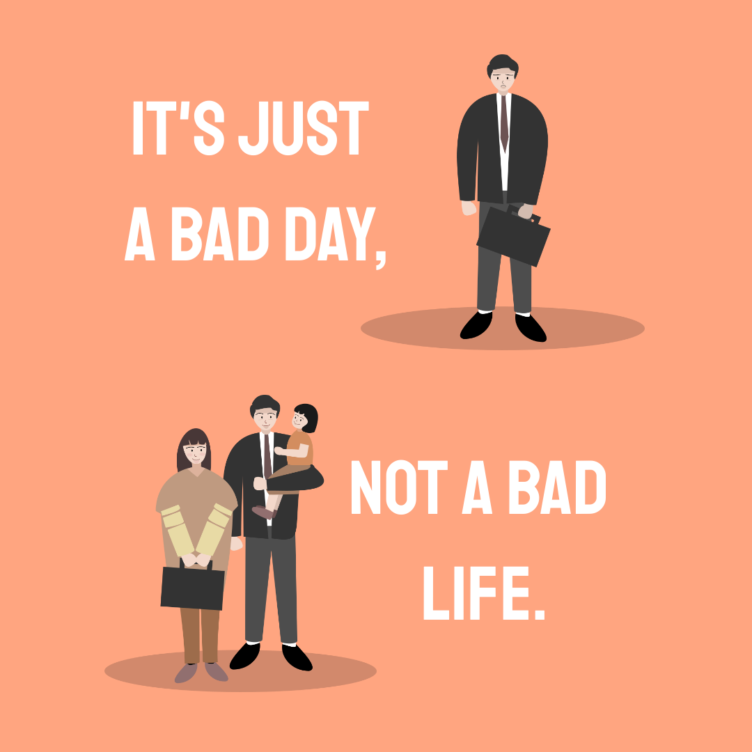 Just A Bad Day in Postcard design Inspiration by Juan Canon