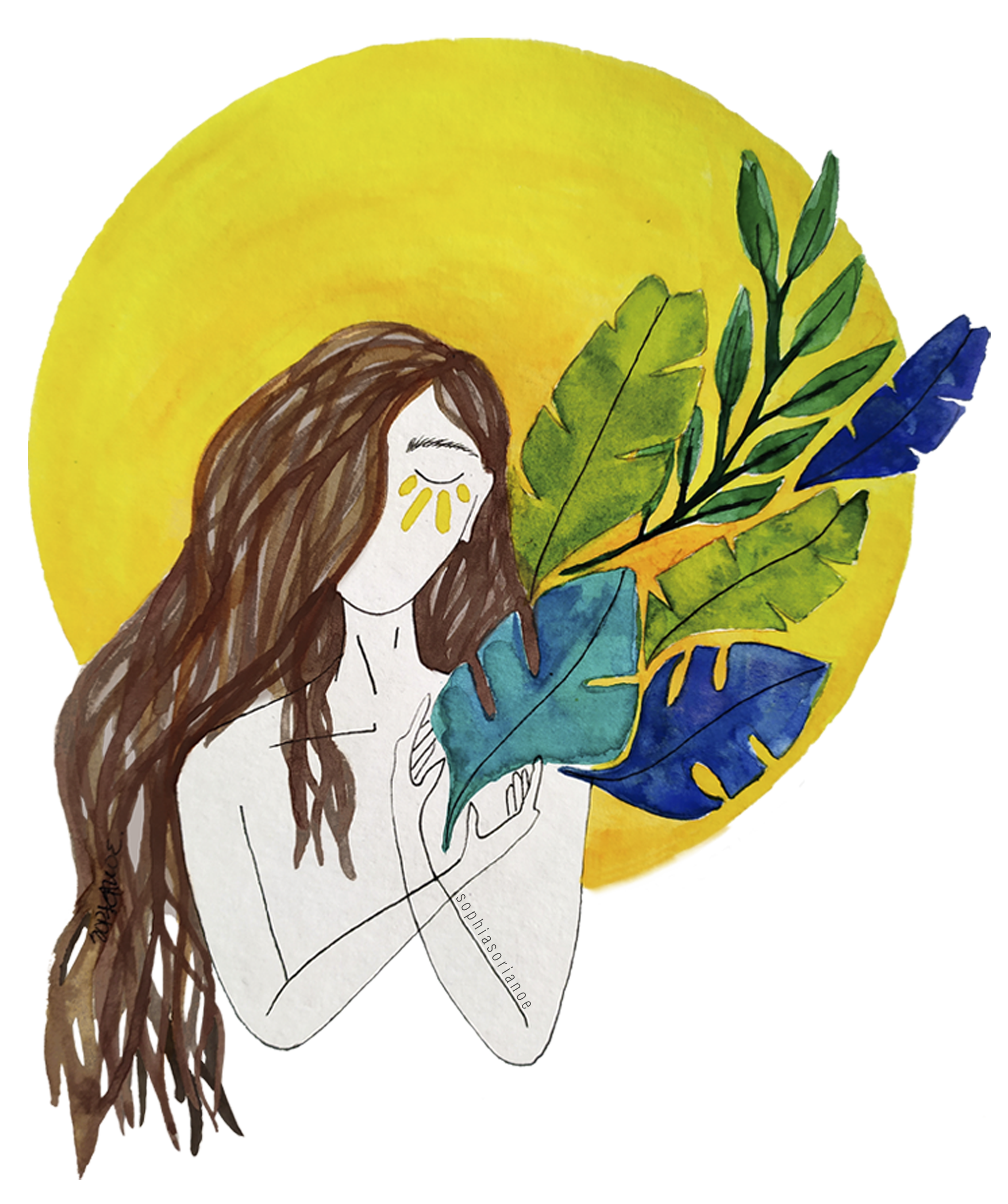 Stay inside and bloom by Sophia Soriano Stay inside and bloom in Illustration and Graphics Inspiration by Sophia Soriano