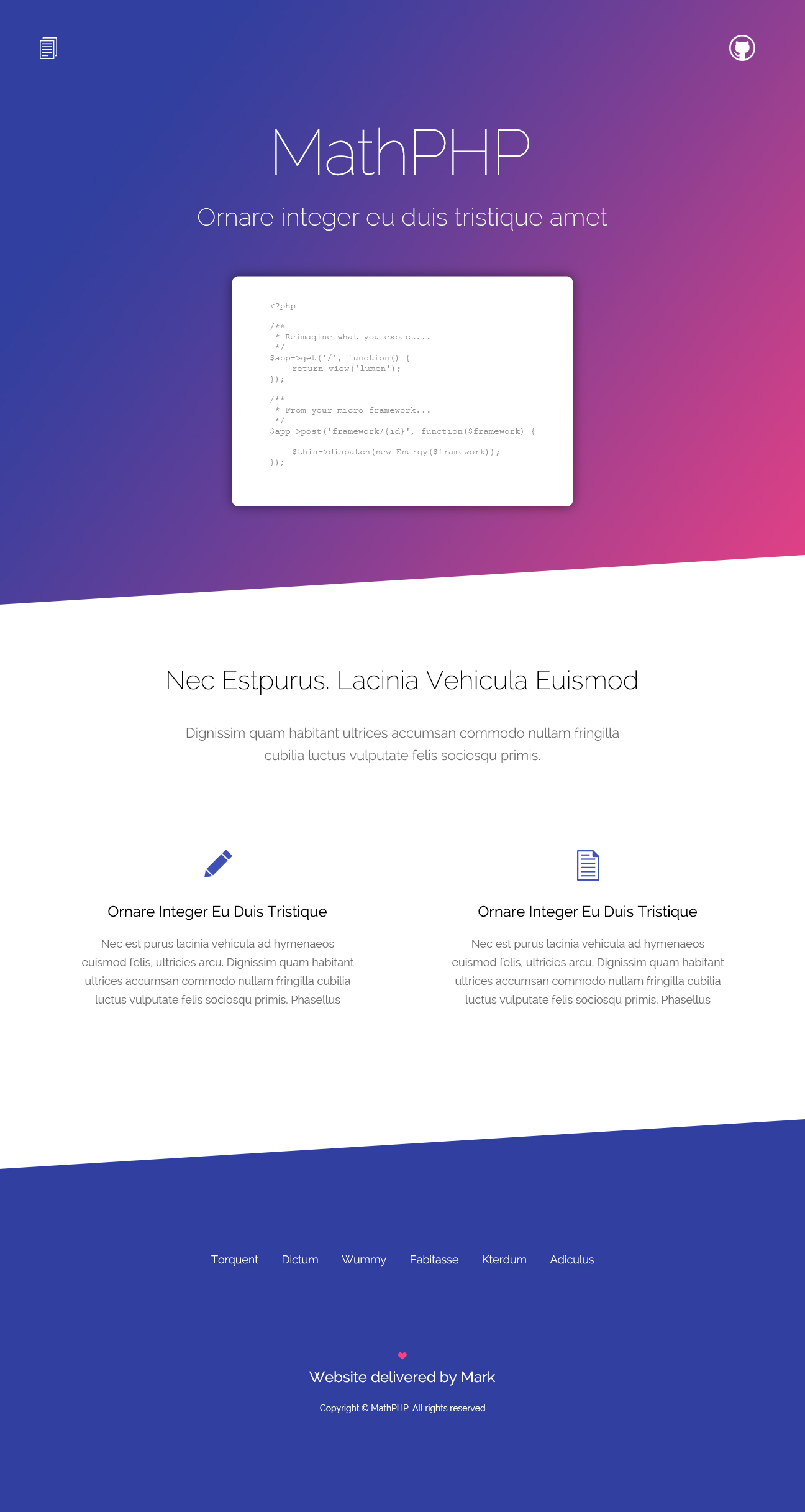 Website design | MathPHP by Nedaaslam Website design | MathPHP in Photoshop Design Inspiration by Nedaaslam