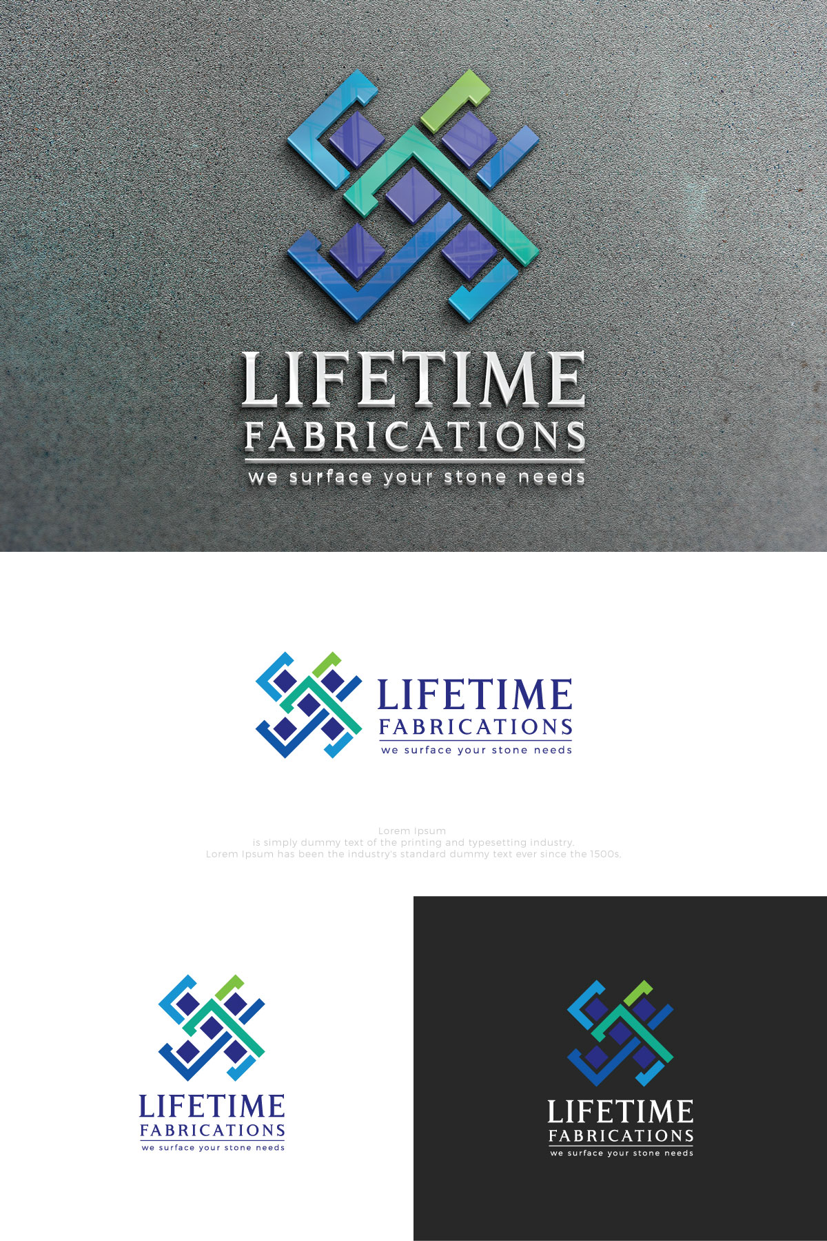 Lifetime Fabrications by Cgp Designs Lifetime Fabrications in Logo Design Inspiration by Cgp Designs