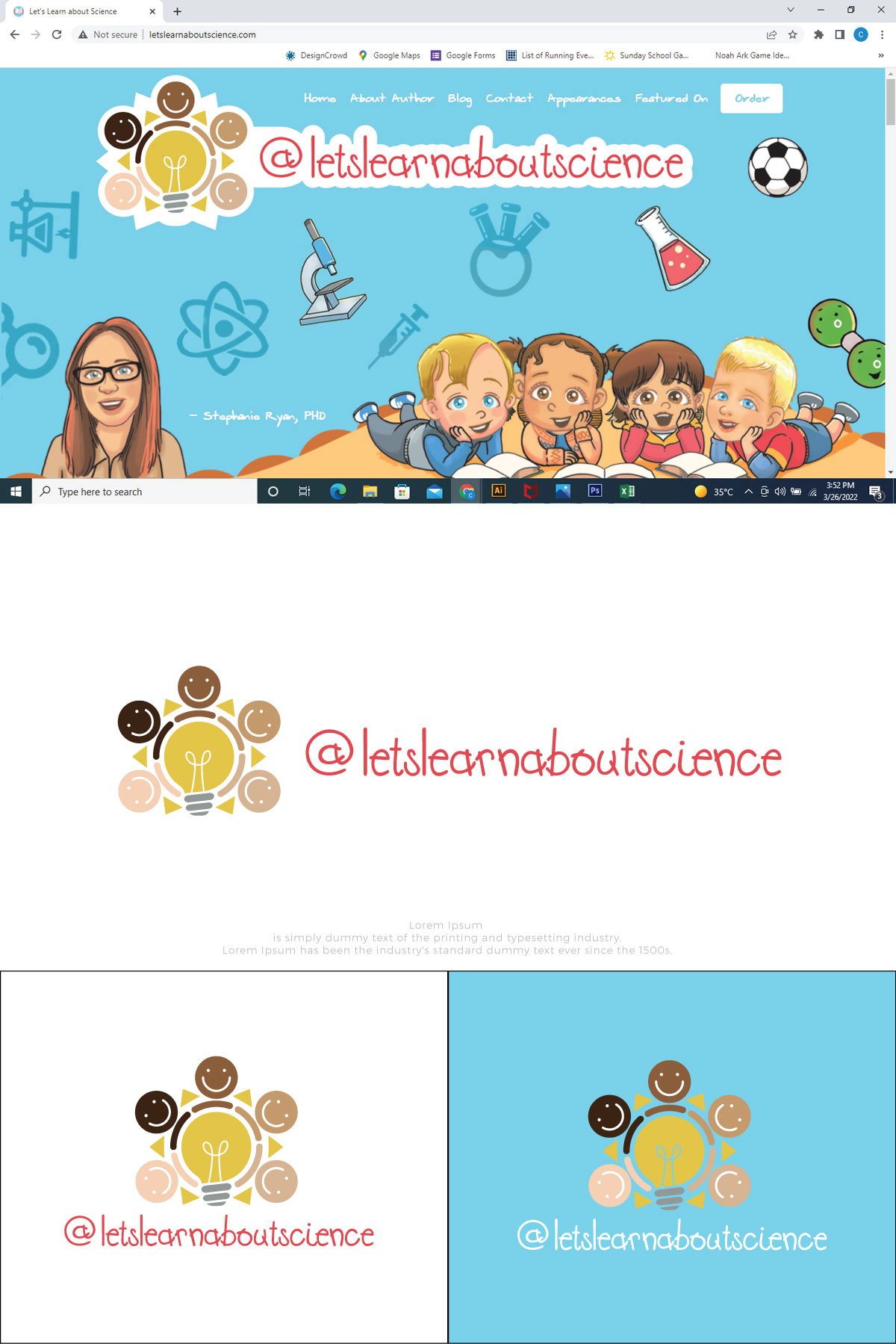 Lets Learn About Science by Cgp Designs Lets Learn About Science in Logo Design Inspiration by Cgp Designs
