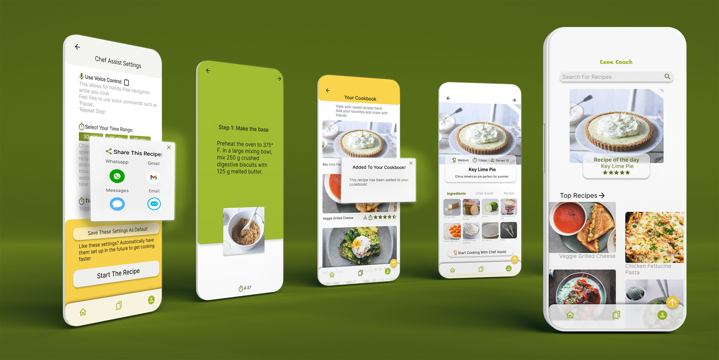 Cook Coach App Design by Ermillerbiz Cook Coach App Design in Mobile Apps Design Inspiration by Ermillerbiz