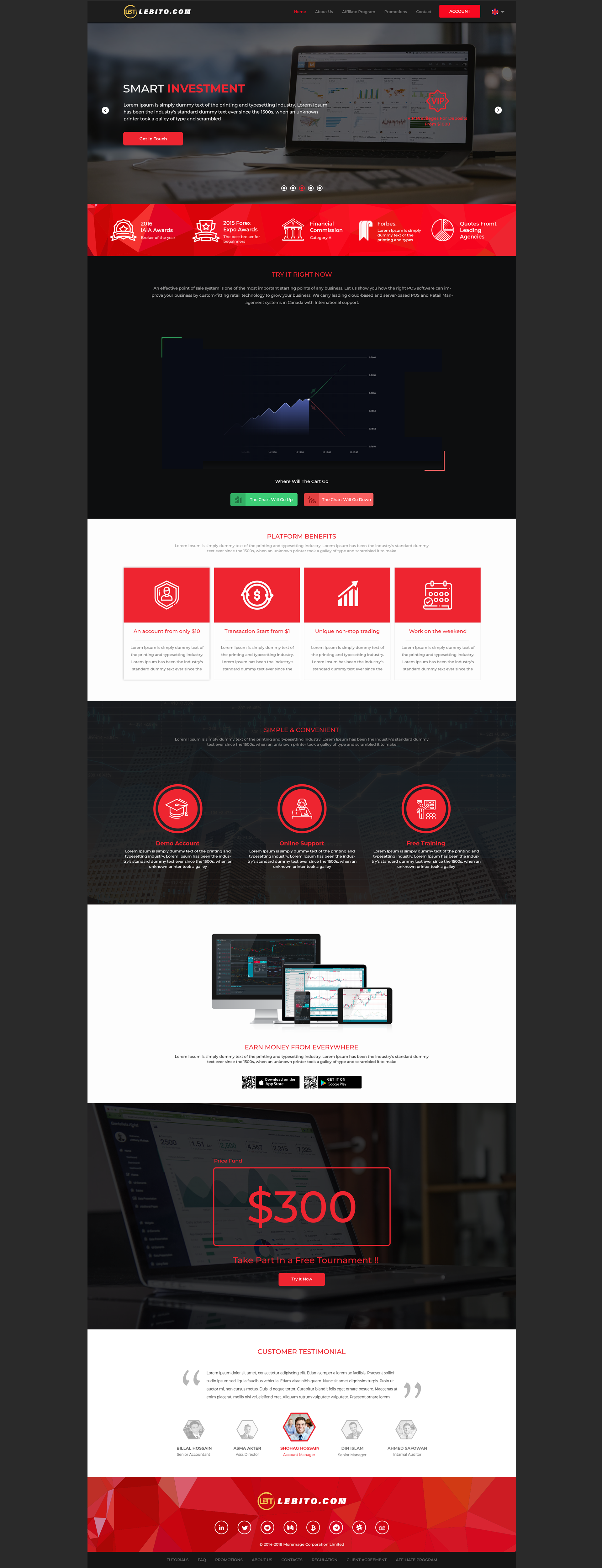 Bitcoin Trading Online Web Project in Website Design Inspiration by Mockup Monster
