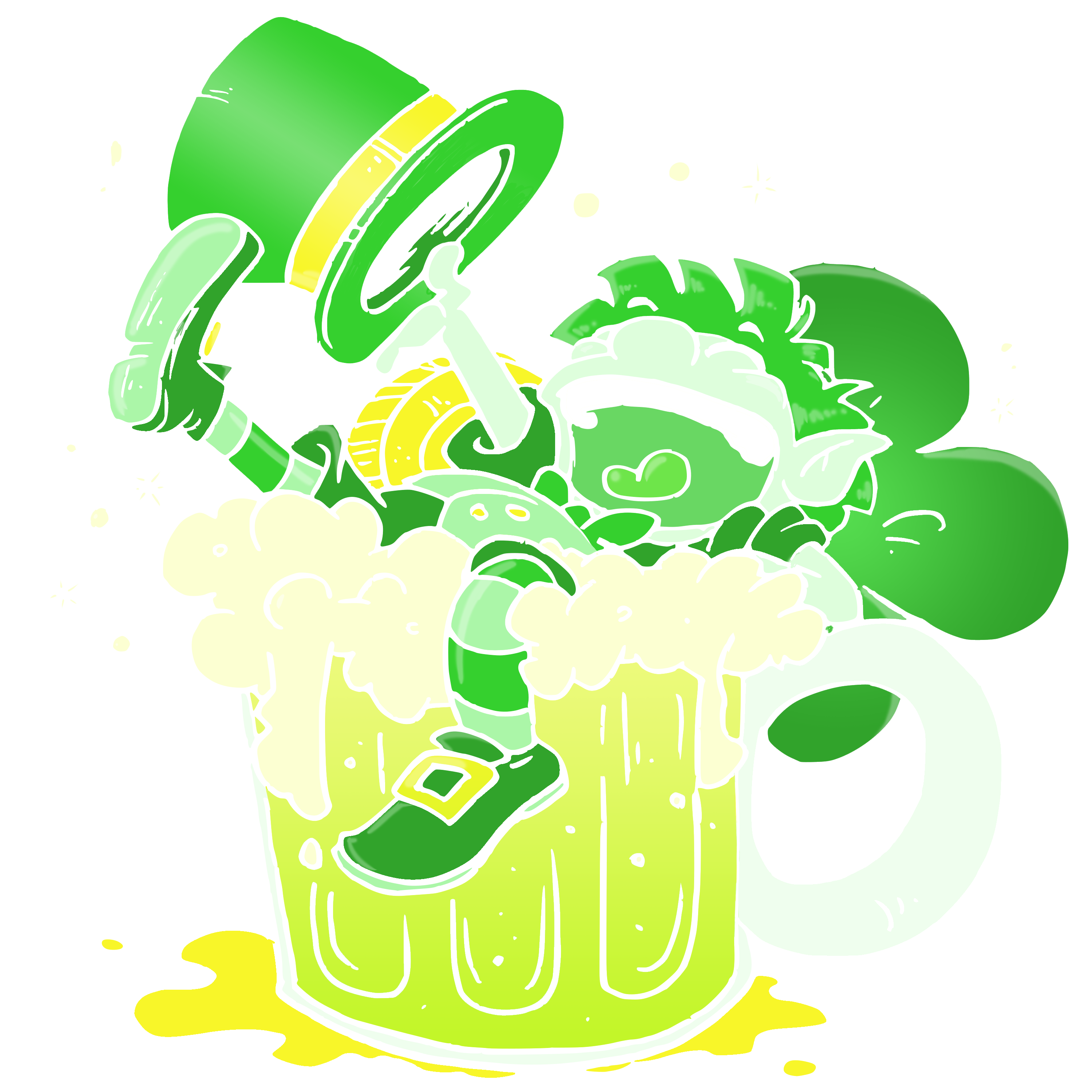 Leprechaun Cheers by Moka in Comic Art Inspiration by Anna Diaz