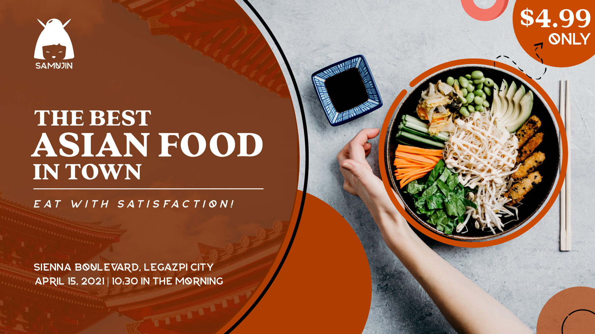 THE BEST ASIAN FOOD IN TOWN in Facebook Event Cover Inspiration by Michaela Shenna Delfin