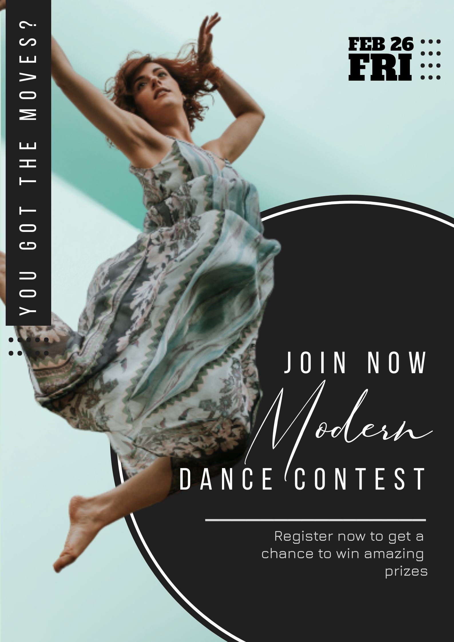 Modern Dance Contest Poster in Poster Design Inspiration by Michaela Shenna Delfin