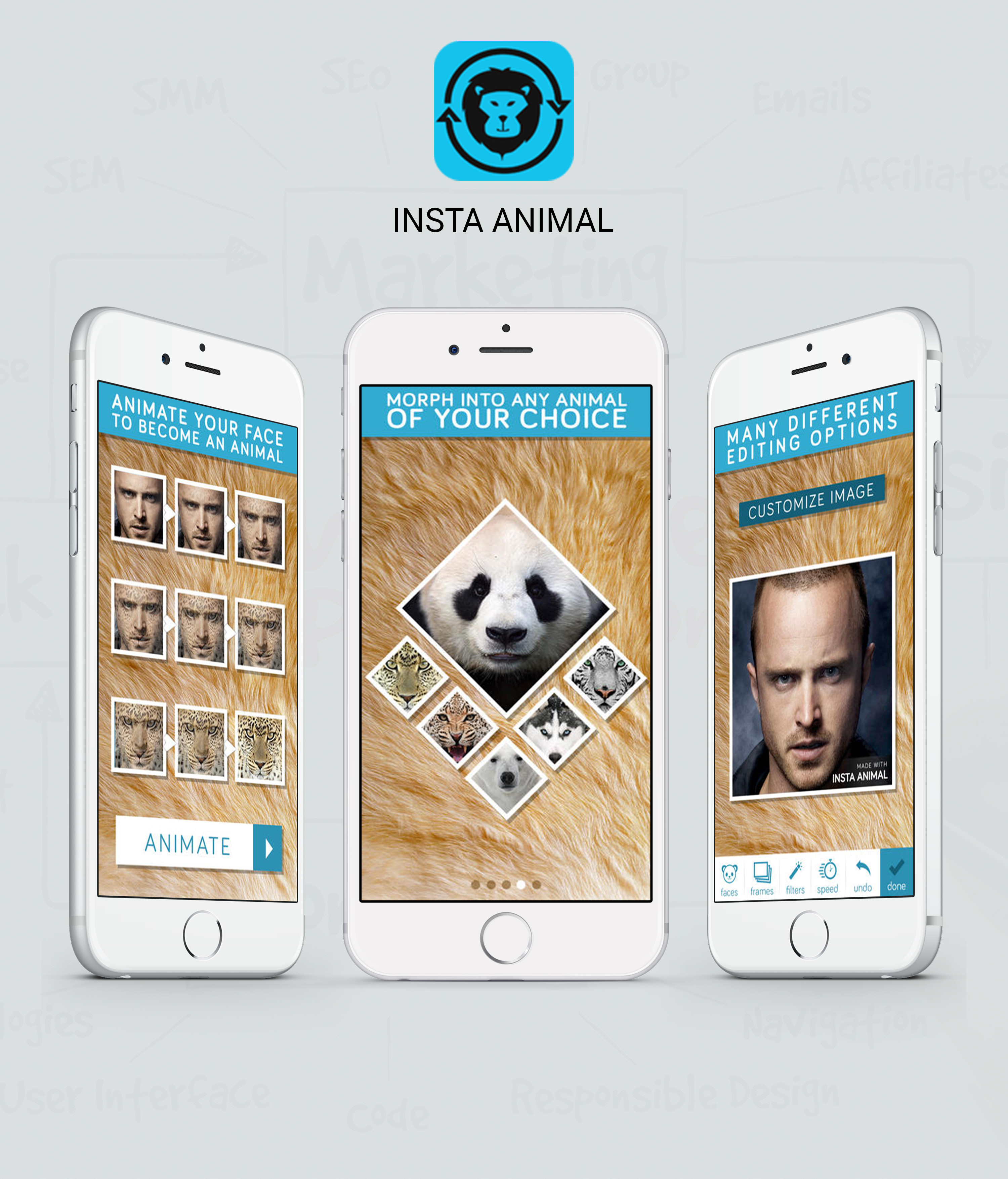 Insta Animal - iOS - Application in Mobile Apps Design Inspiration by Ctech.webmaster
