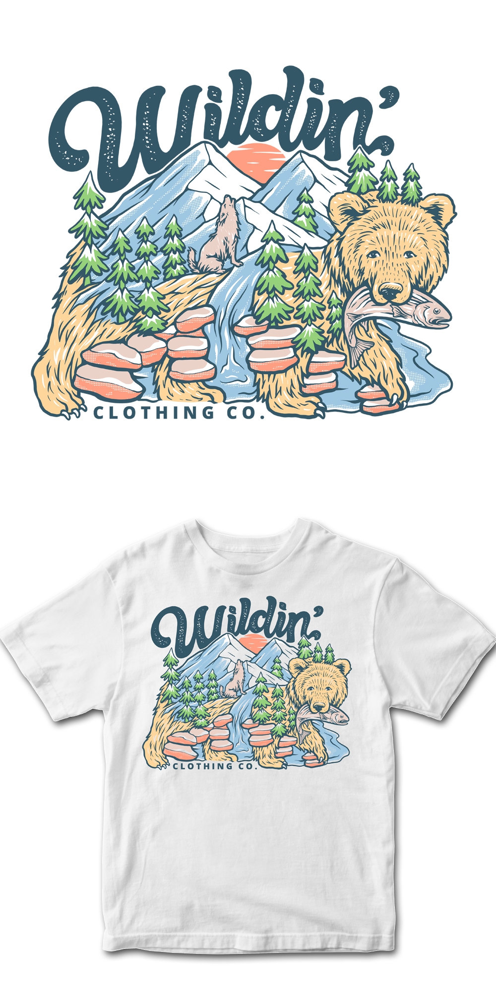 Vintage T-shirt Design in T-Shirt Design Inspiration by Supri Supri
