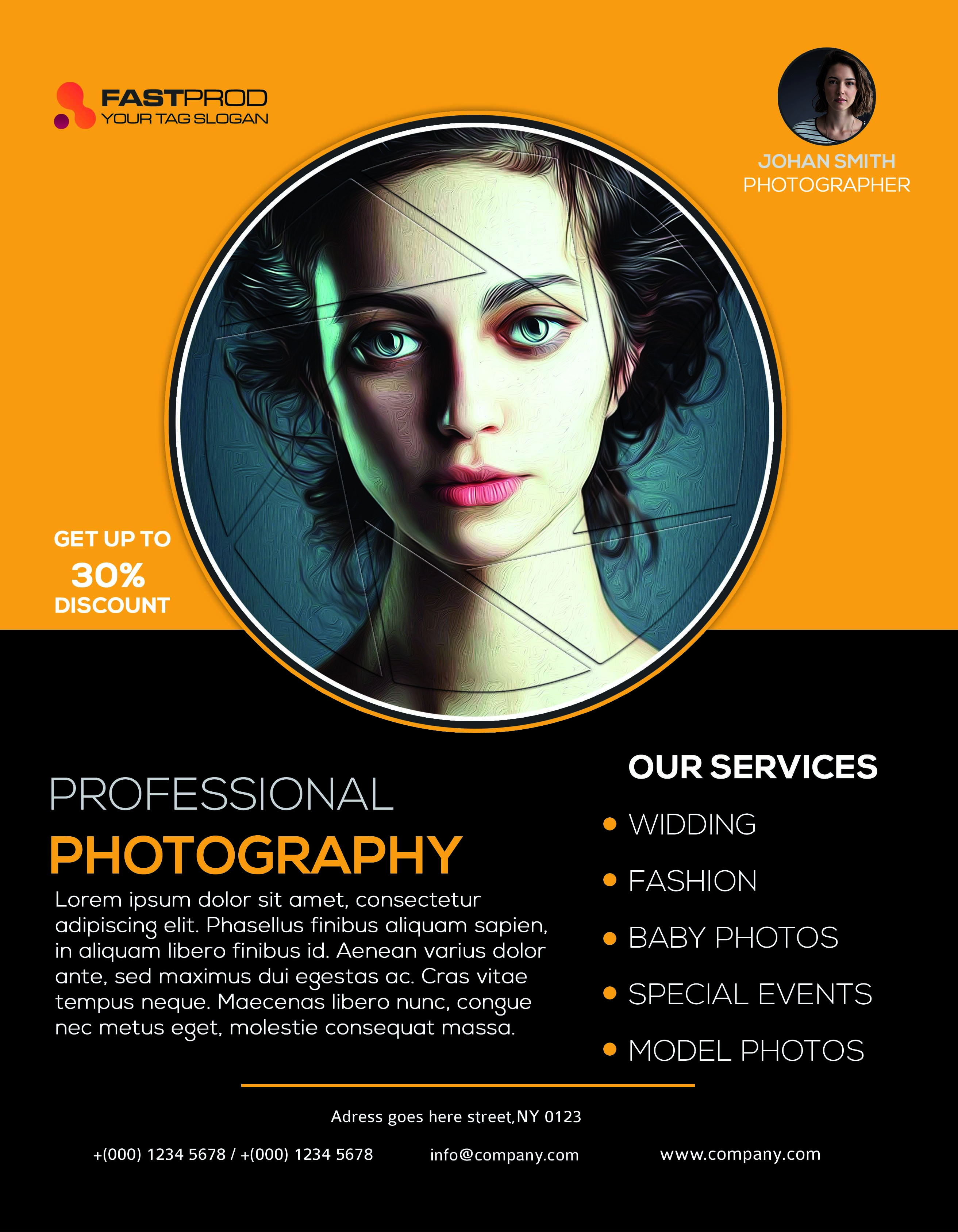 PhotoGraphy Flyer Template by Tarik.rouss PhotoGraphy Flyer Template in Print flyer design Inspiration by Tarik.rouss