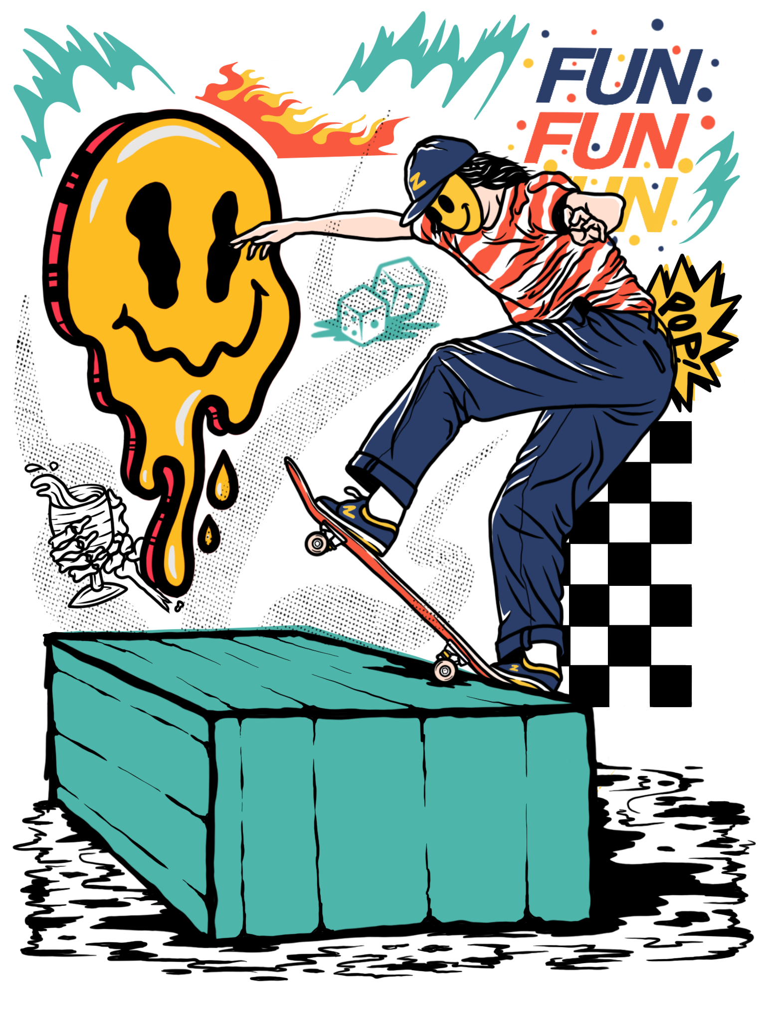 Youth culture in Illustration and Graphics Inspiration by Riefky Santosa