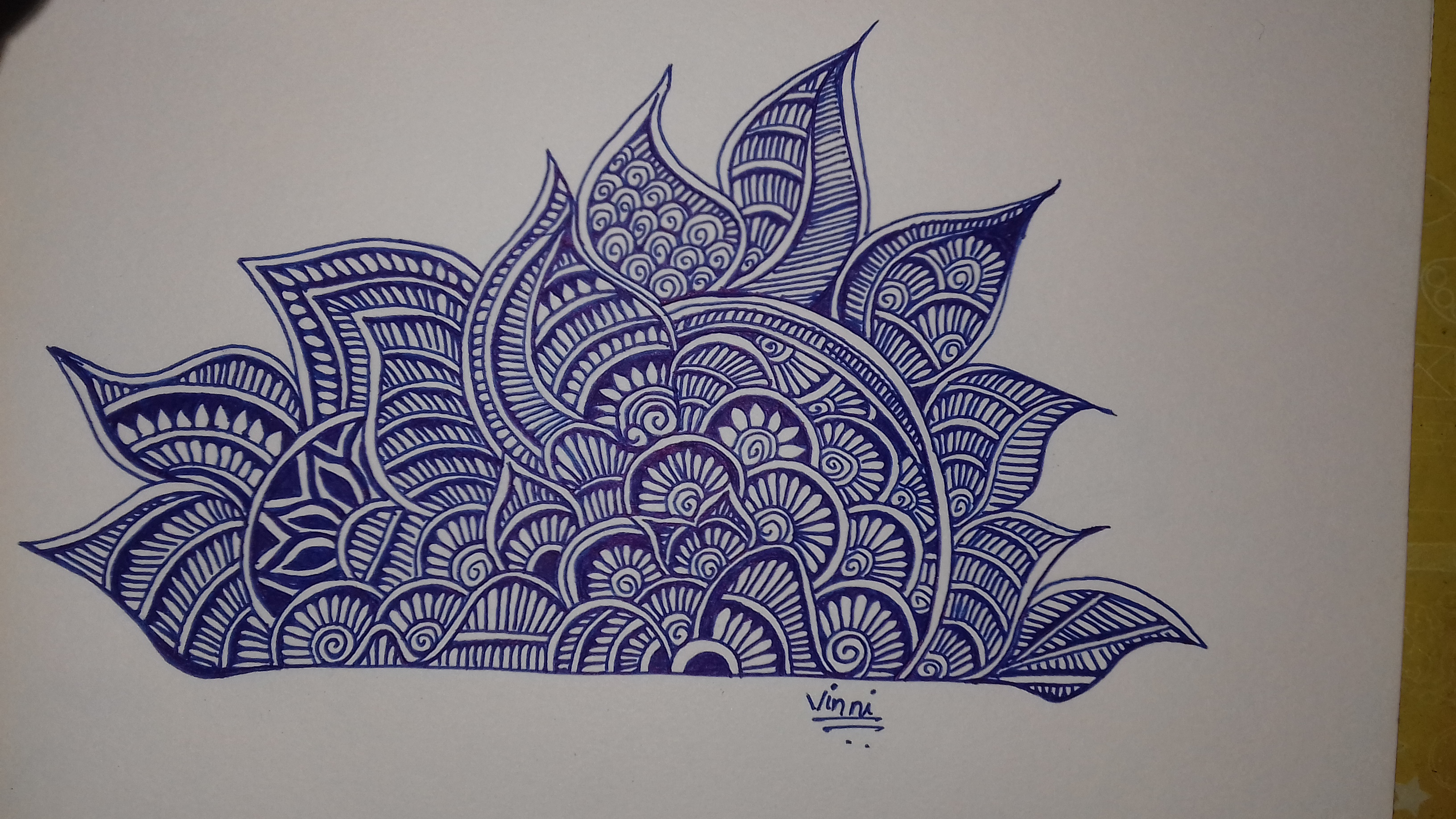 calligraphy in Doodle Art Inspiration by Rokkam Vineela