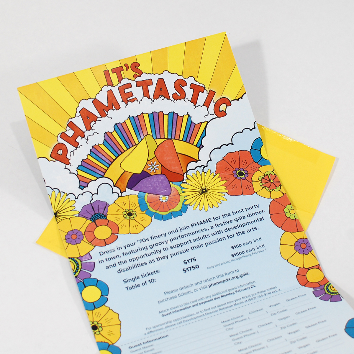 Annual Gala Invitation for PHAMEtastic by Jess Leftault Annual Gala Invitation for PHAMEtastic in Stationery Design Inspiration by Jess Leftault