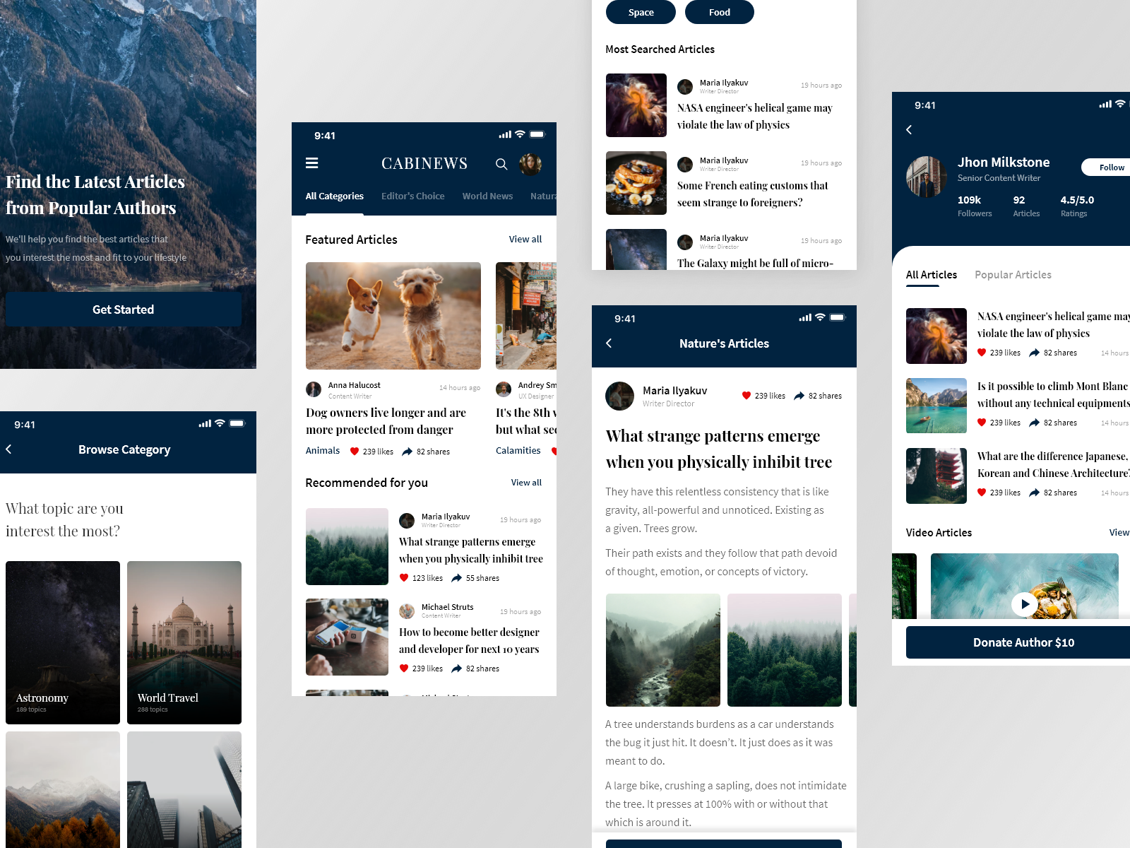 News Article App by Vernaizryjin News Article App in Mobile Apps Design Inspiration by Vernaizryjin